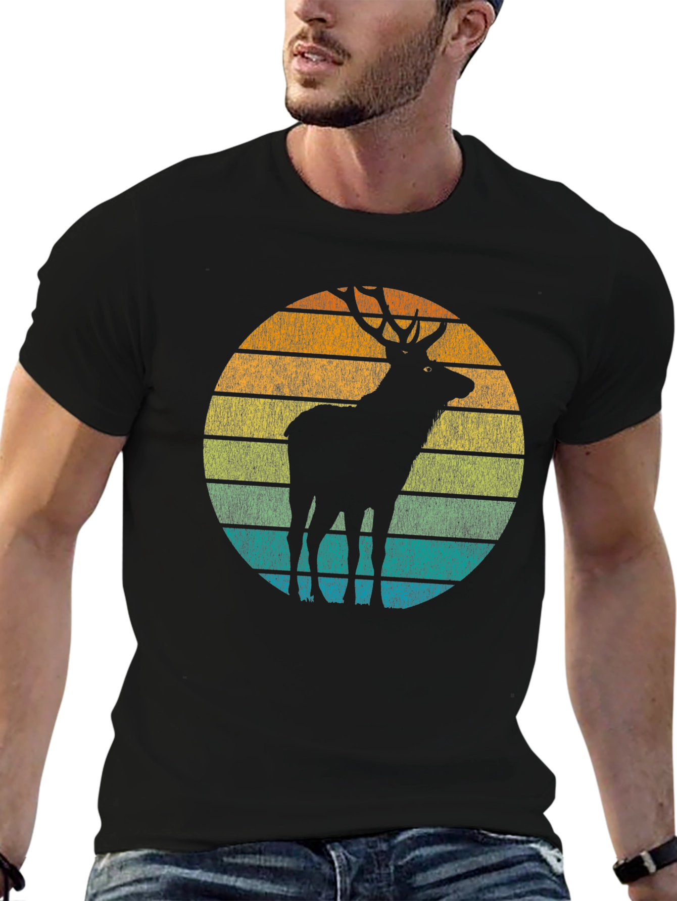Retro Deer Silhouette Tee