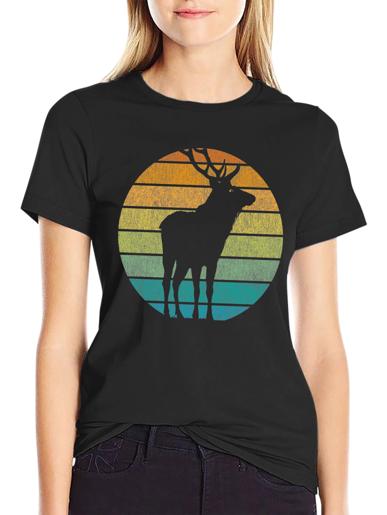 Retro Deer Silhouette Tee