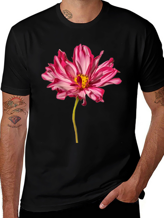Floral T-Shirt - Pink Flower Graphic Tee