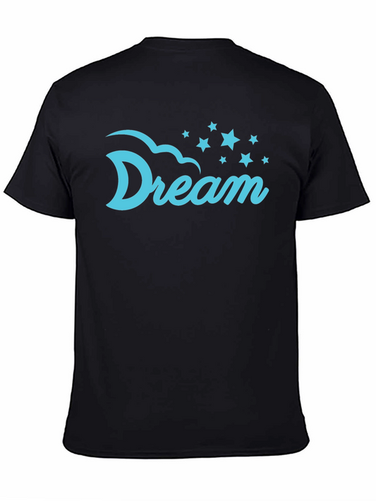 Dream Stars Graphic Tee - Black Cotton Comfort
