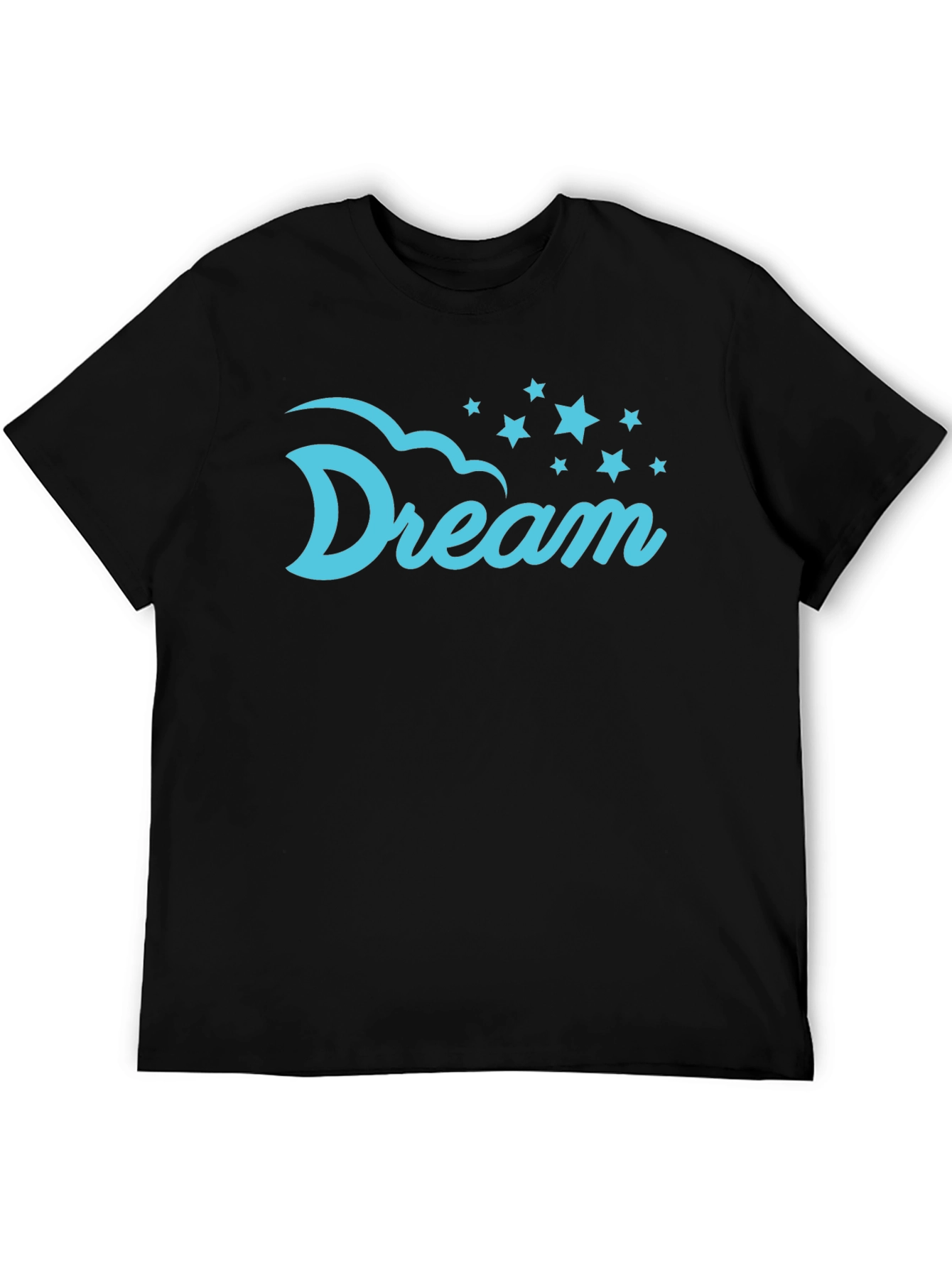 Dream Stars Graphic Tee - Black Cotton Comfort