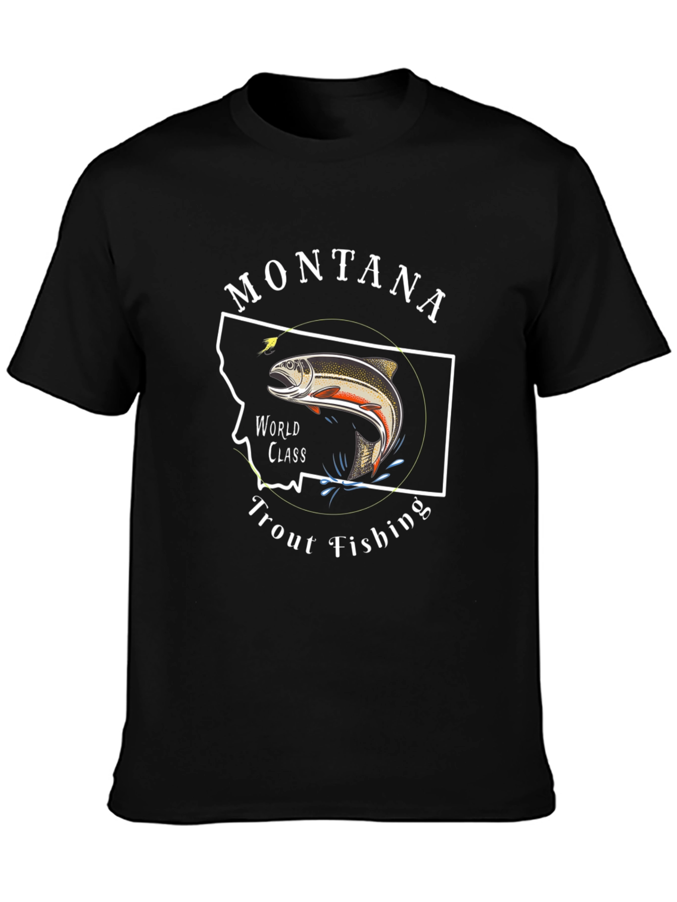 Montana Trout Fishing T-Shirt - World Class Design
