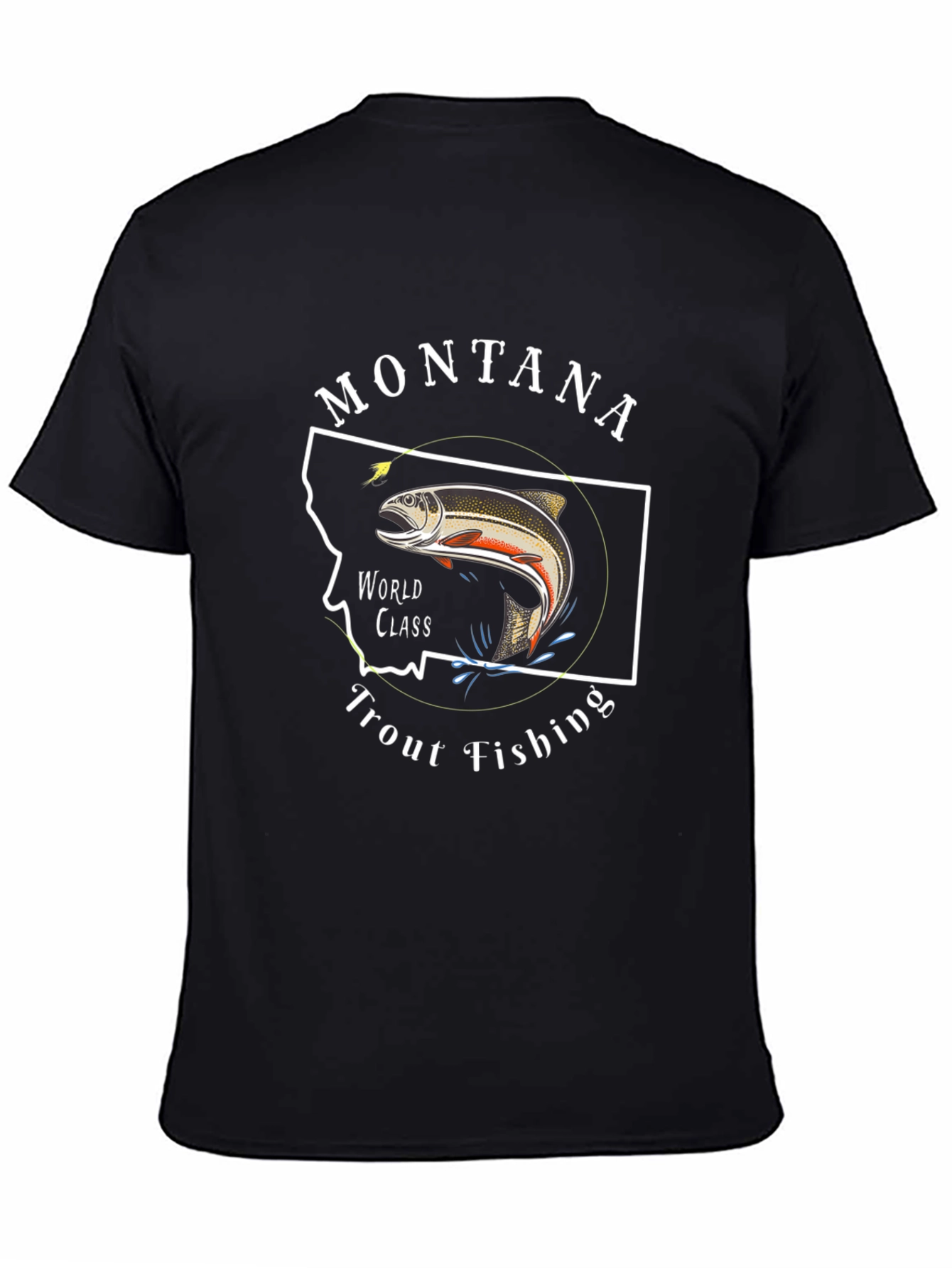 Montana Trout Fishing T-Shirt - World Class Design