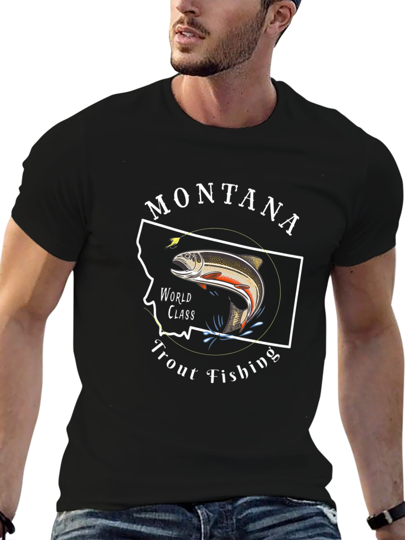 Montana Trout Fishing T-Shirt - World Class Design