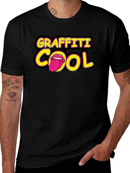 Graffiti Cool Black T-Shirt