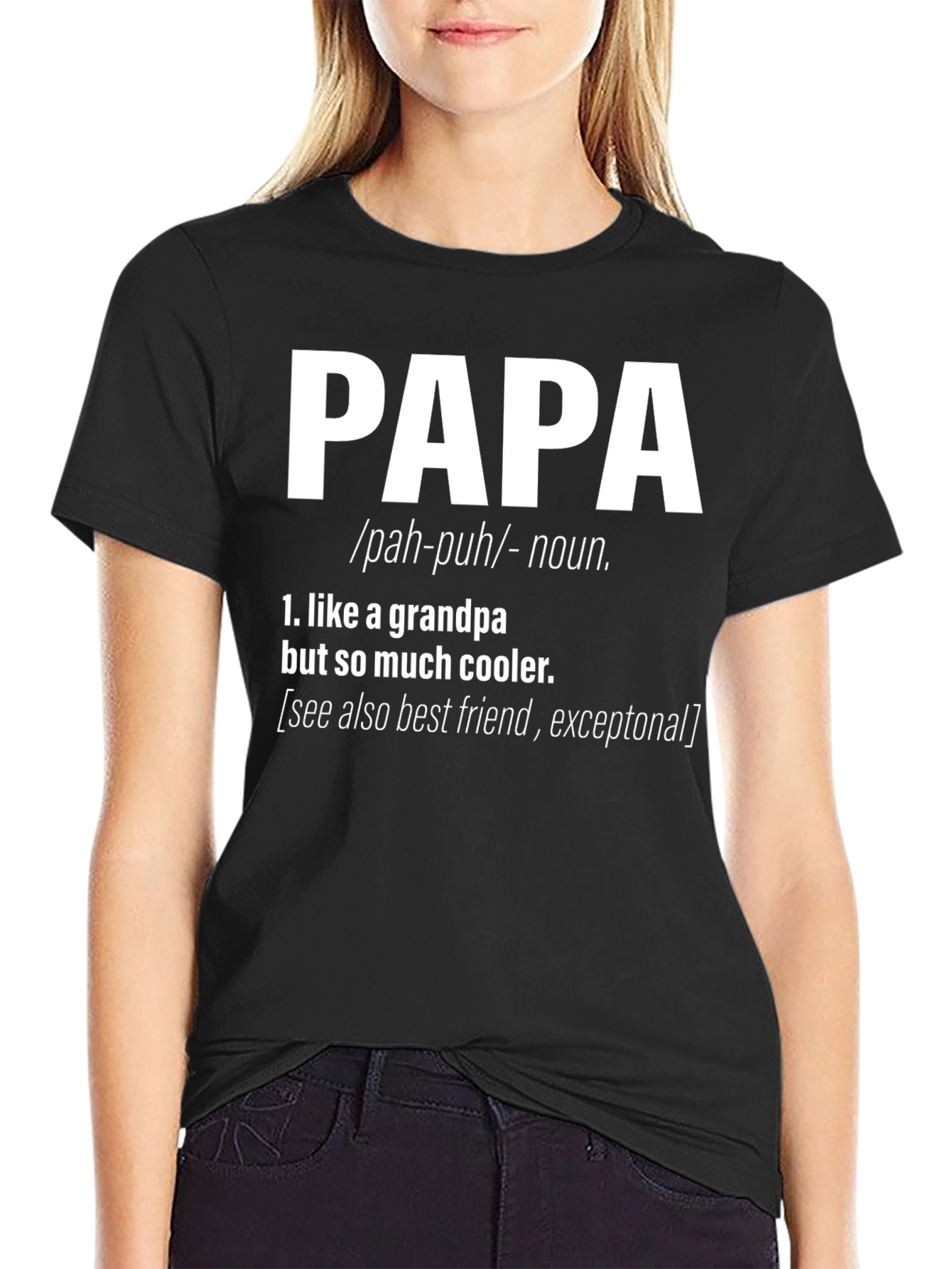 Cool Papa Definition T-Shirt: Grandpa But Cooler