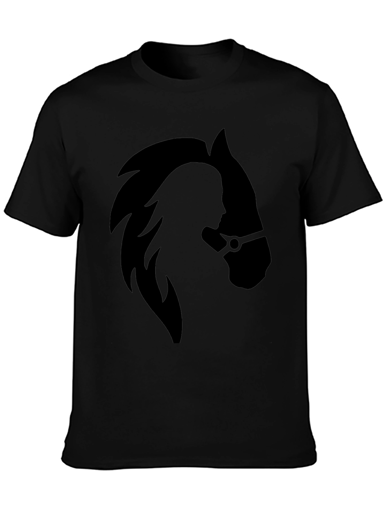 Equestrian Silhouette Black T-Shirt