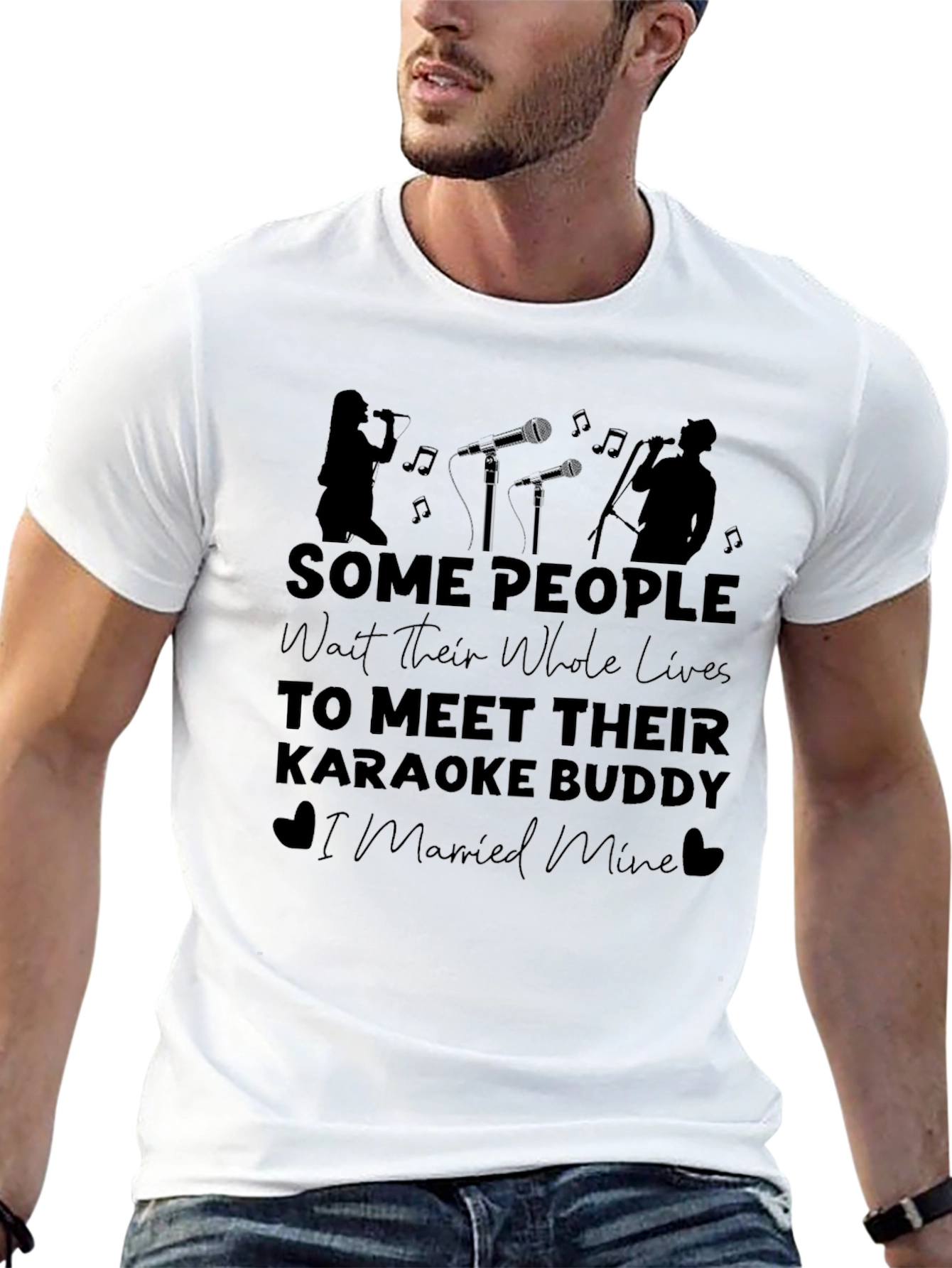 Karaoke Buddy T-Shirt - I Married Mine