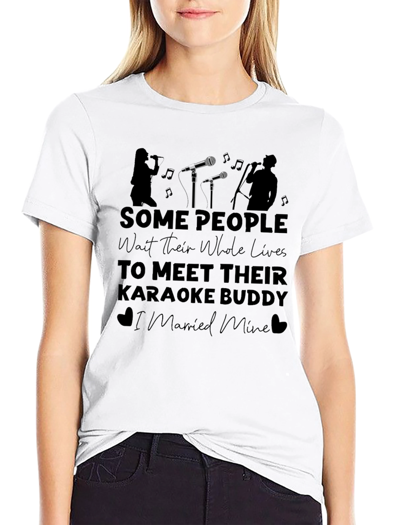 Karaoke Buddy T-Shirt - I Married Mine