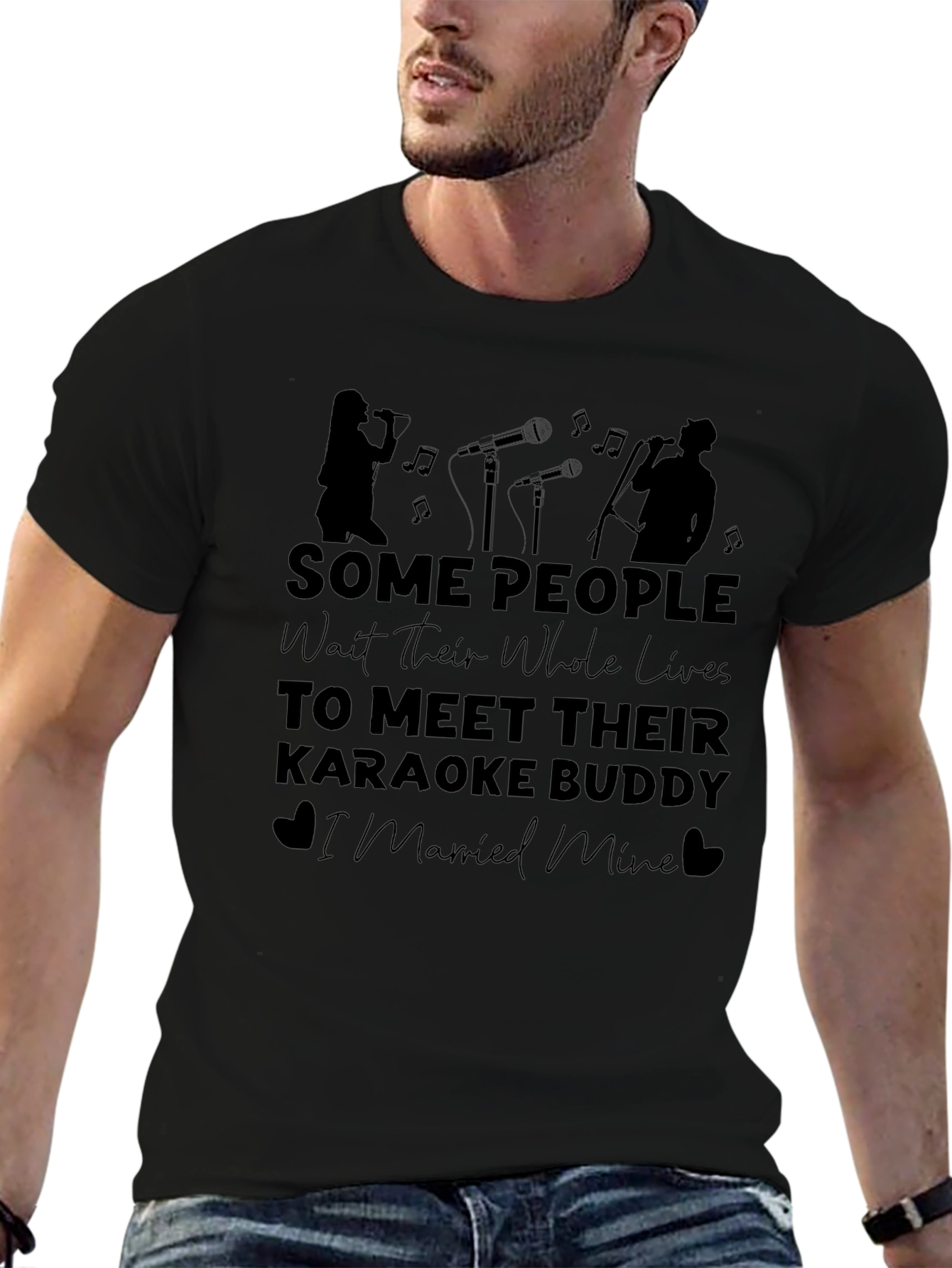 Karaoke Buddy T-Shirt - I Married Mine