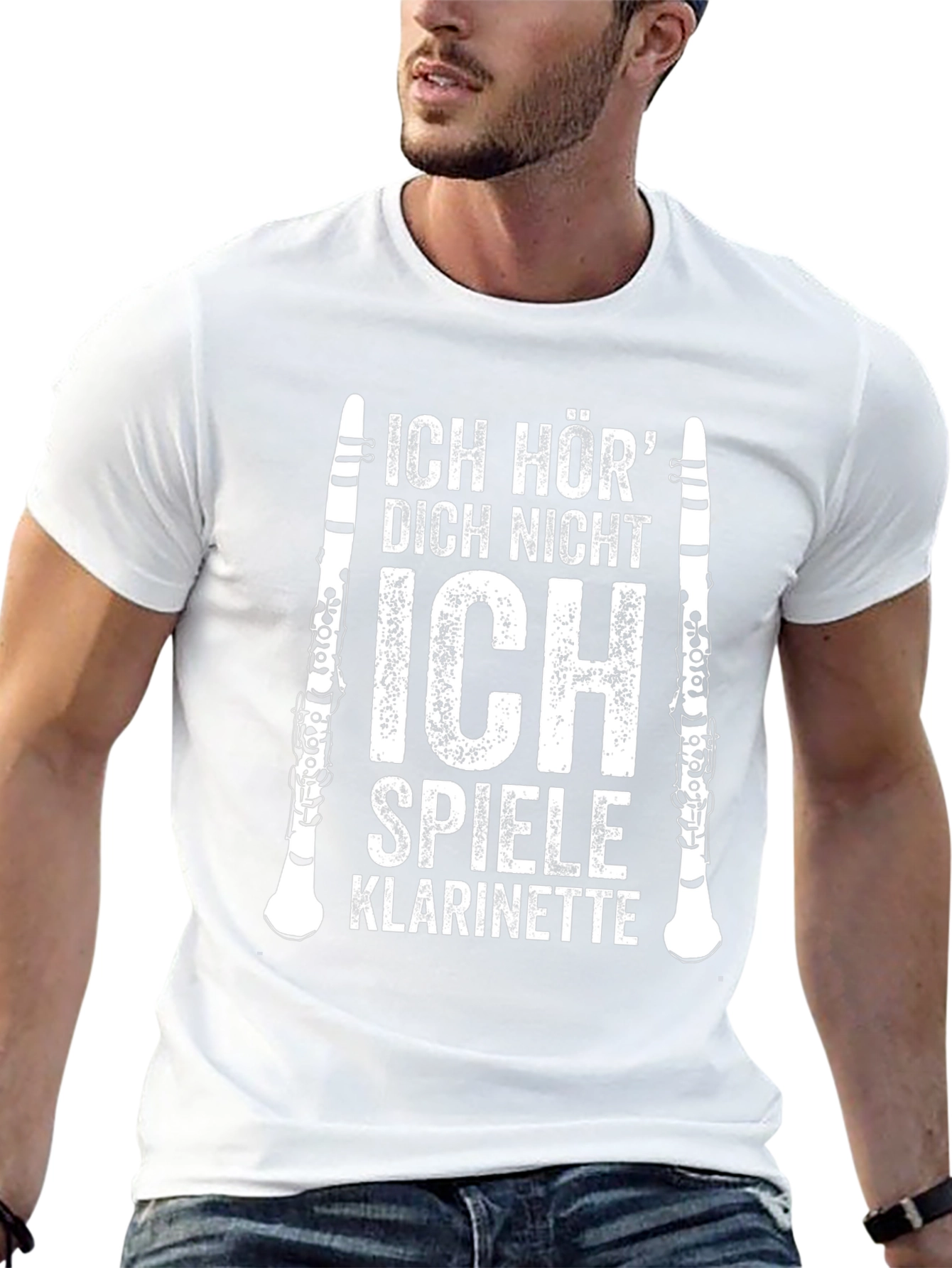 Ich Spiele Klarinette Mens T-Shirt