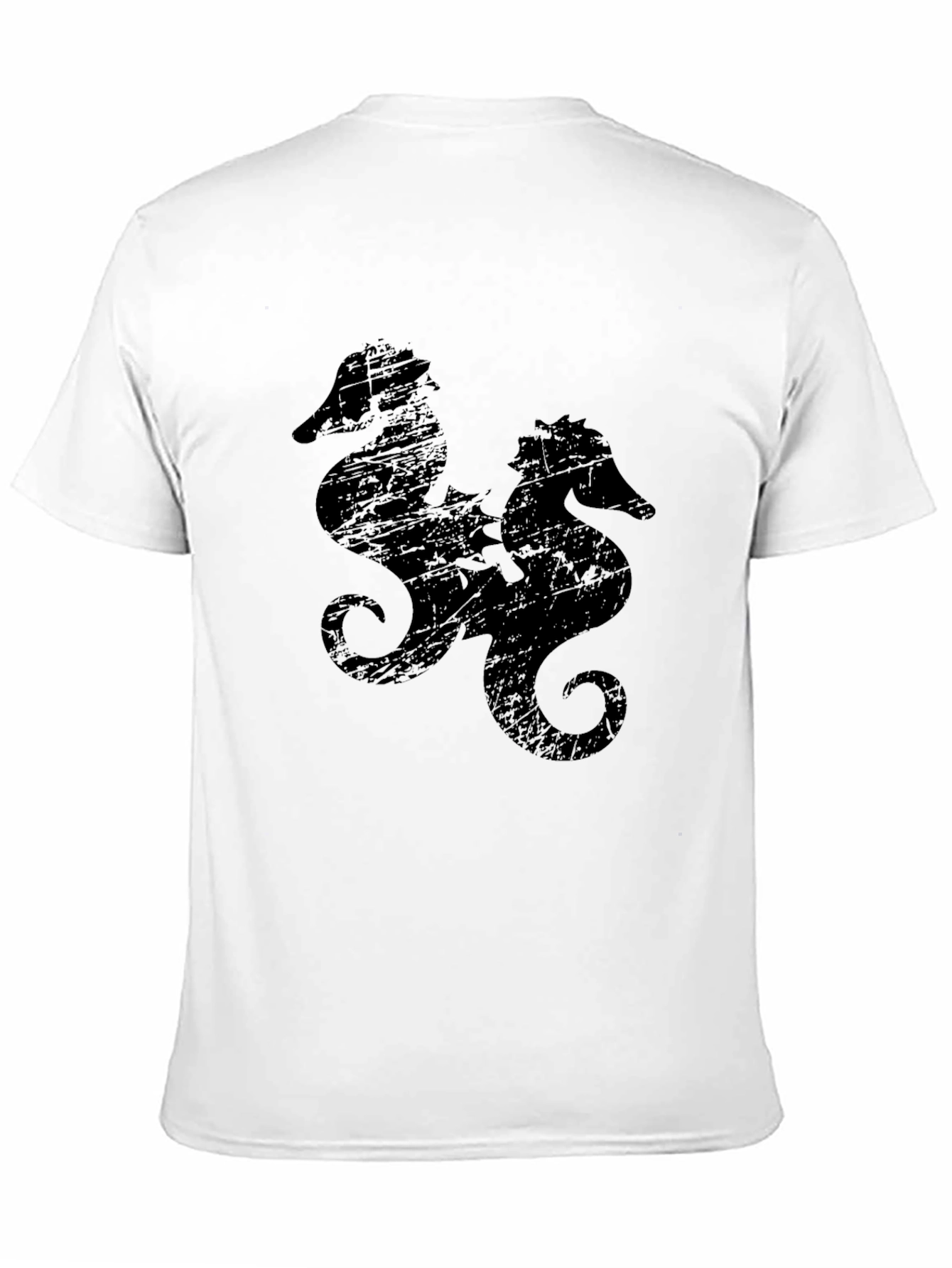 Black Sea Horse Graphic Tee