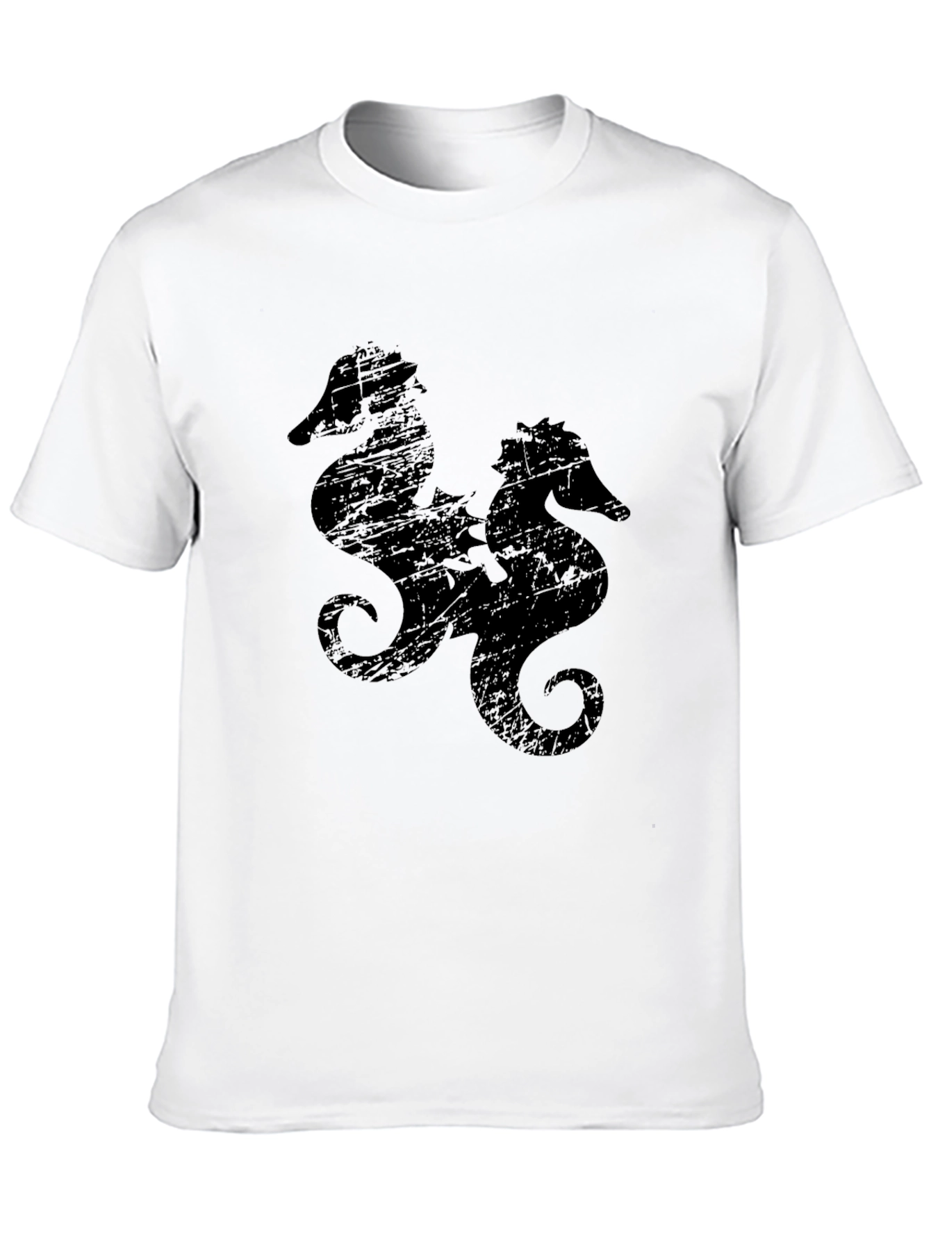 Black Sea Horse Graphic Tee