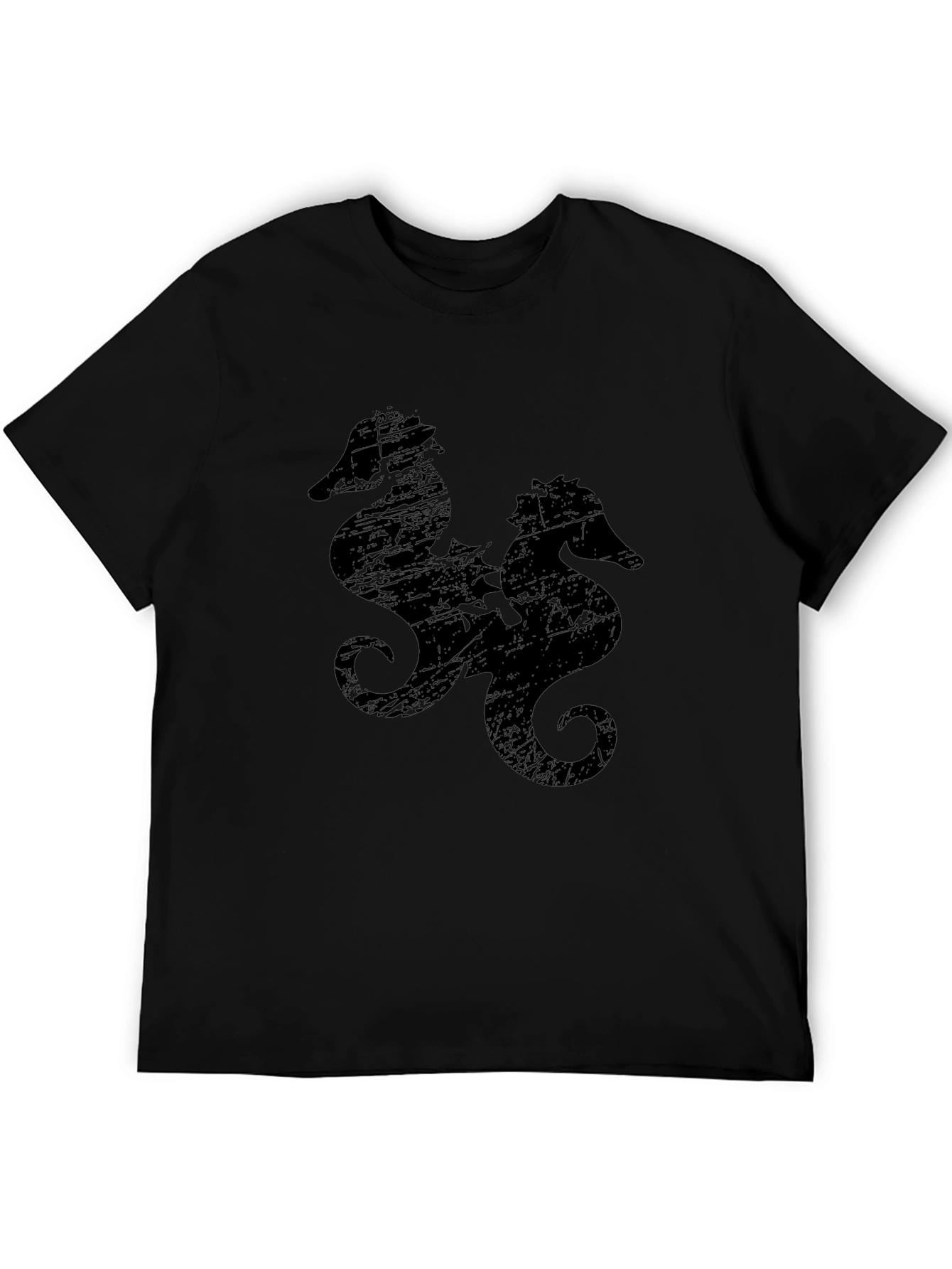 Black Sea Horse Graphic Tee
