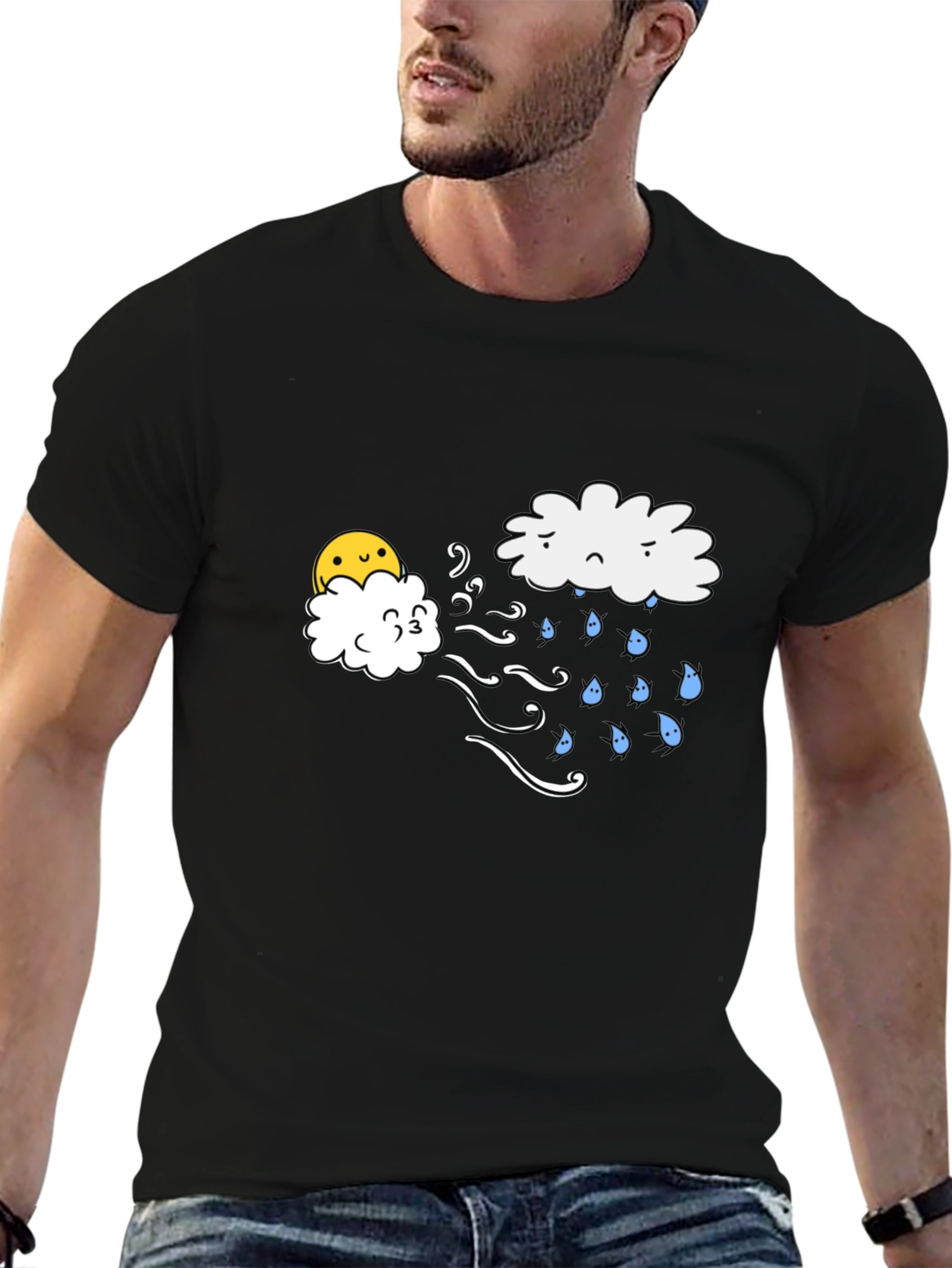 Funny Weather T-Shirt - Sunny Wind Blows Rain