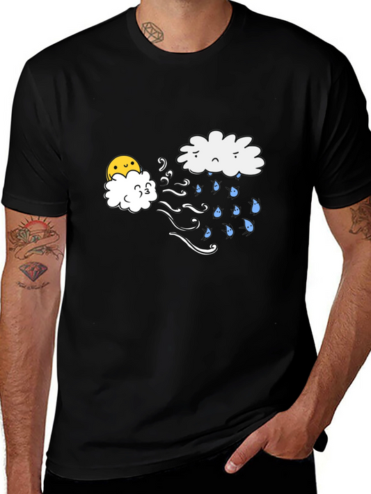 Funny Weather T-Shirt - Sunny Wind Blows Rain