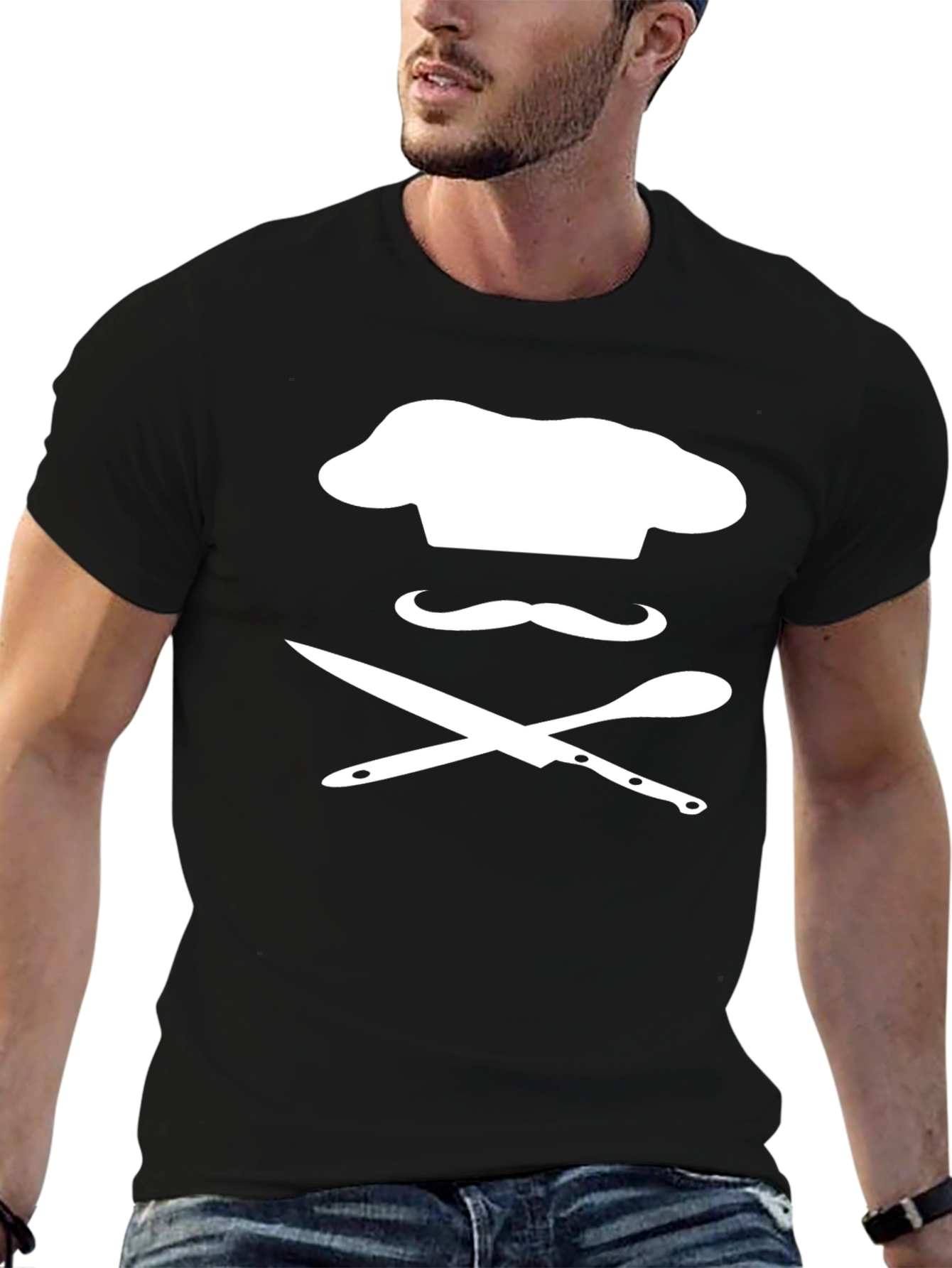 Chef Skull Black T-Shirt