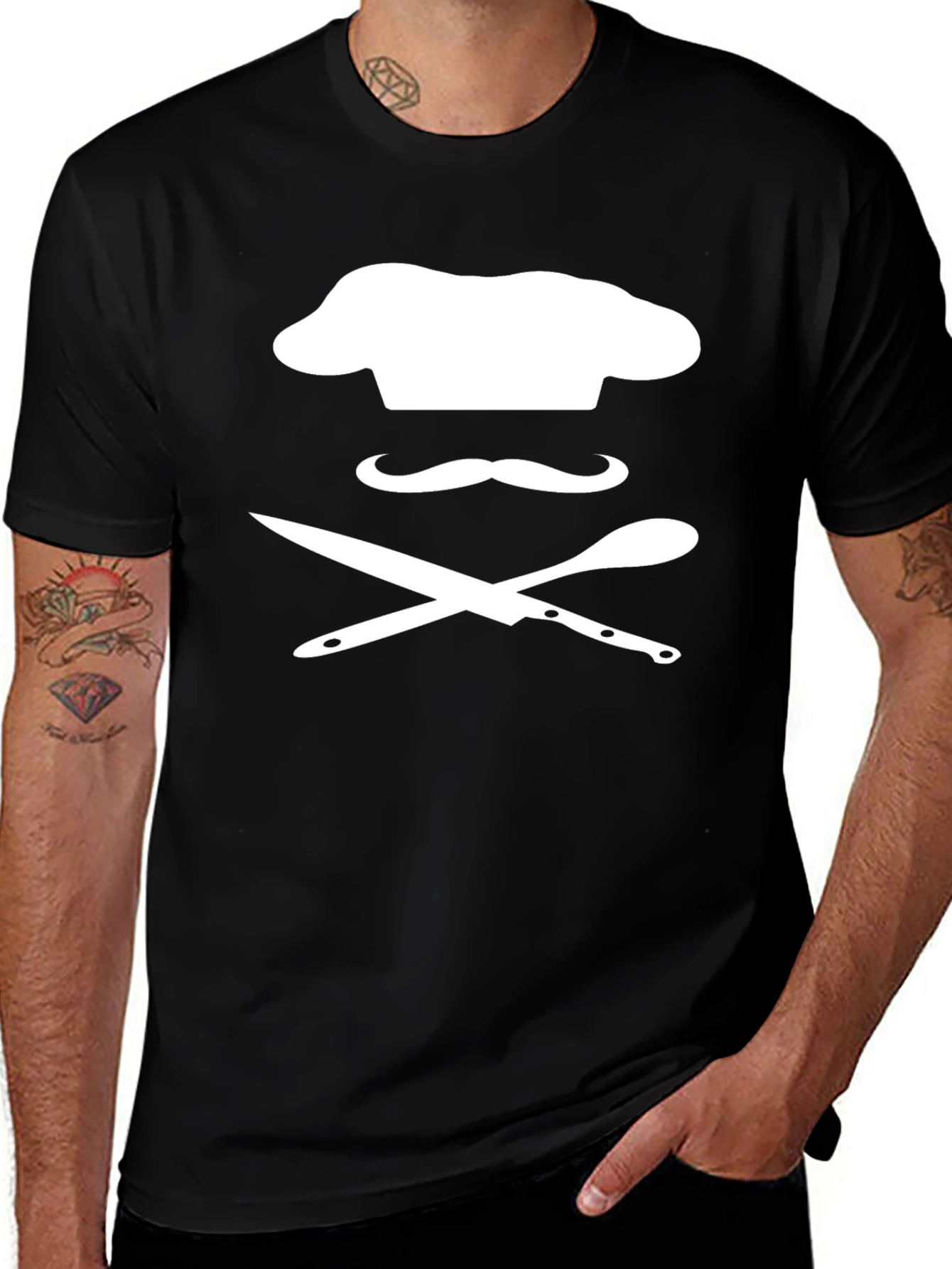 Chef Skull Black T-Shirt