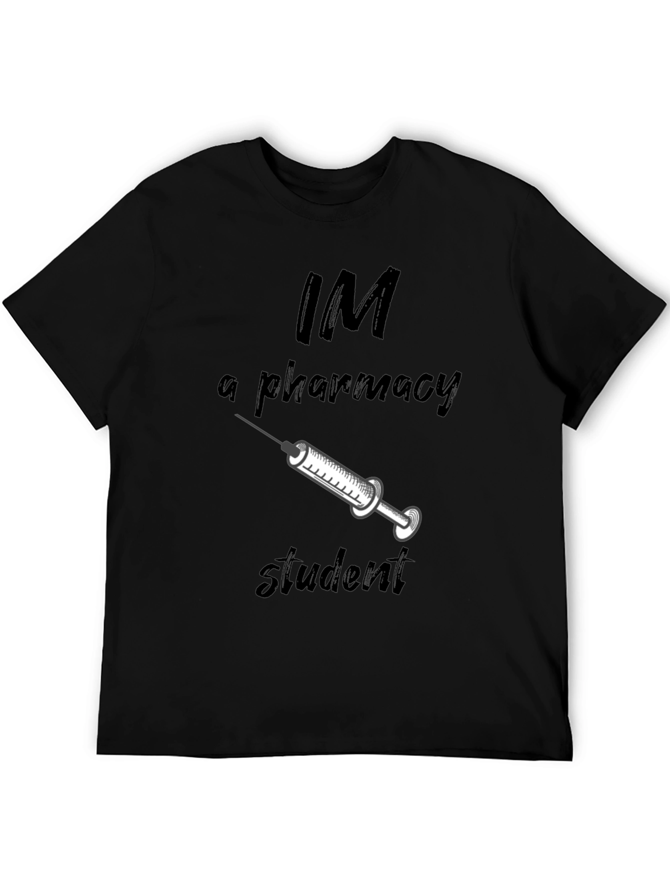 Pharmacy Student T-Shirt - Black Cotton Blend