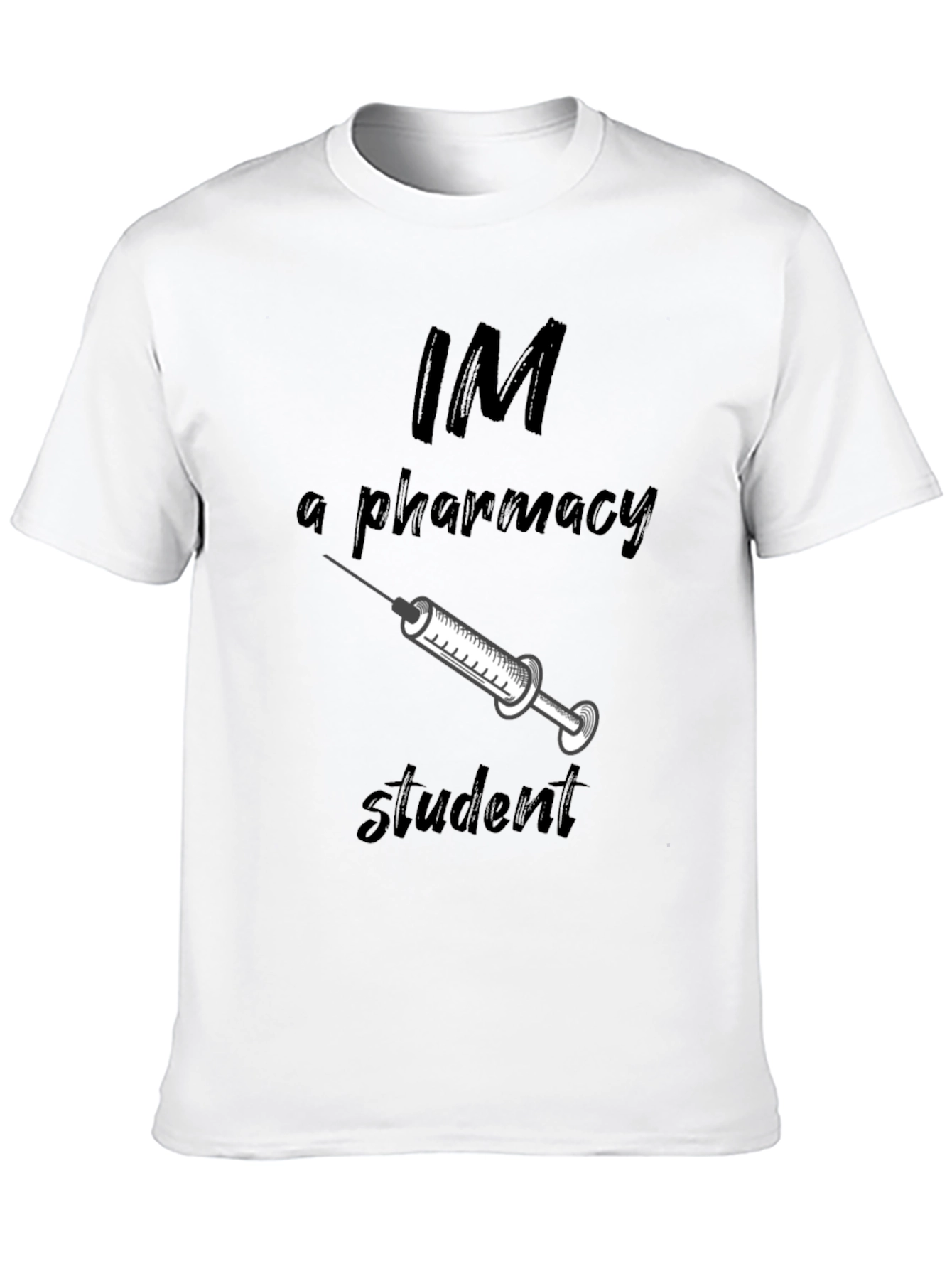 Pharmacy Student T-Shirt - Black Cotton Blend