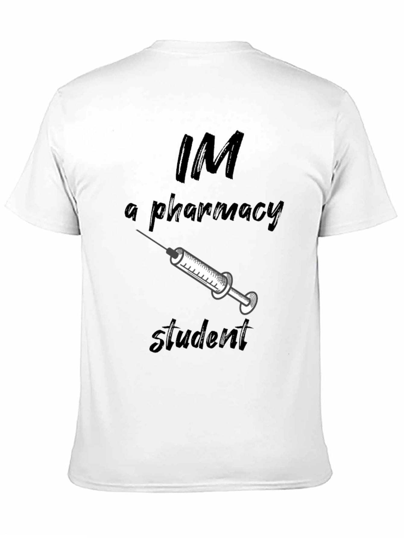 Pharmacy Student T-Shirt - Black Cotton Blend
