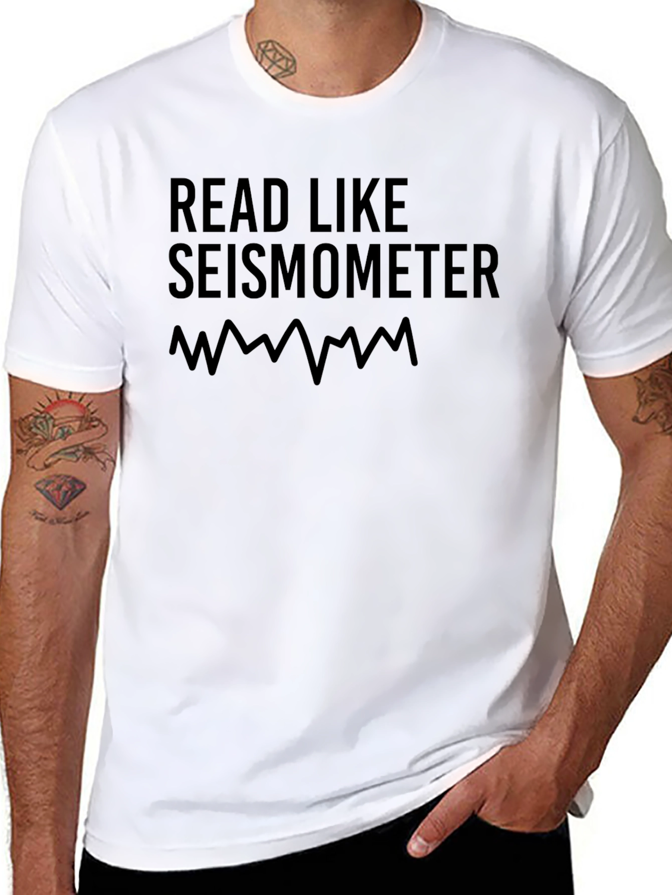 Read Like Seismometer Graphic Tee