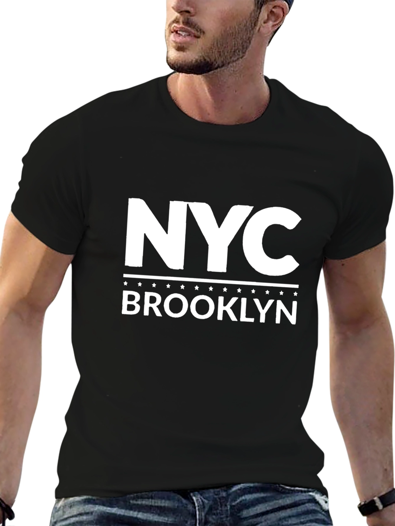 NYC Brooklyn Graphic Tee - Classic Black T-Shirt