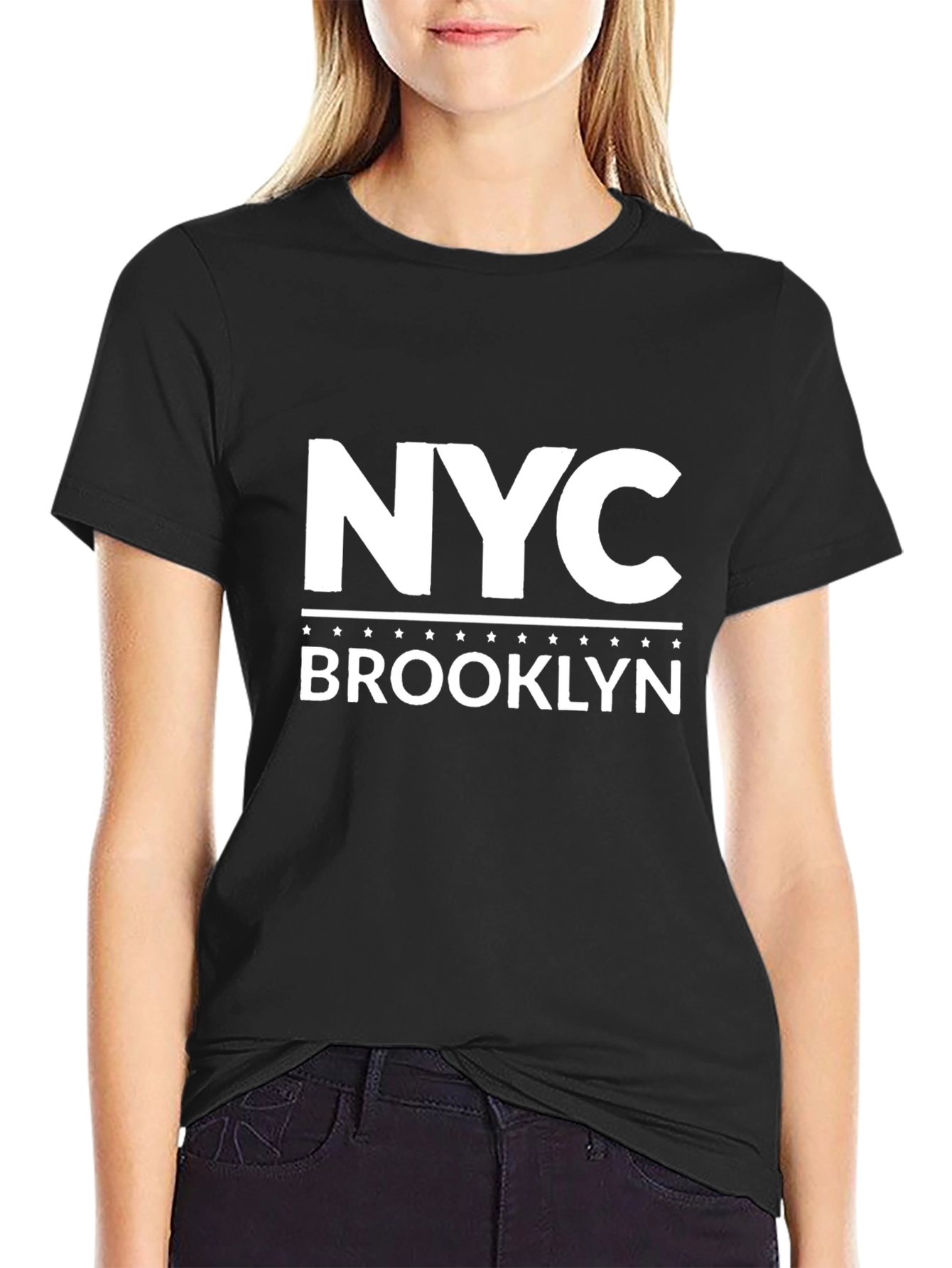 NYC Brooklyn Graphic Tee - Classic Black T-Shirt