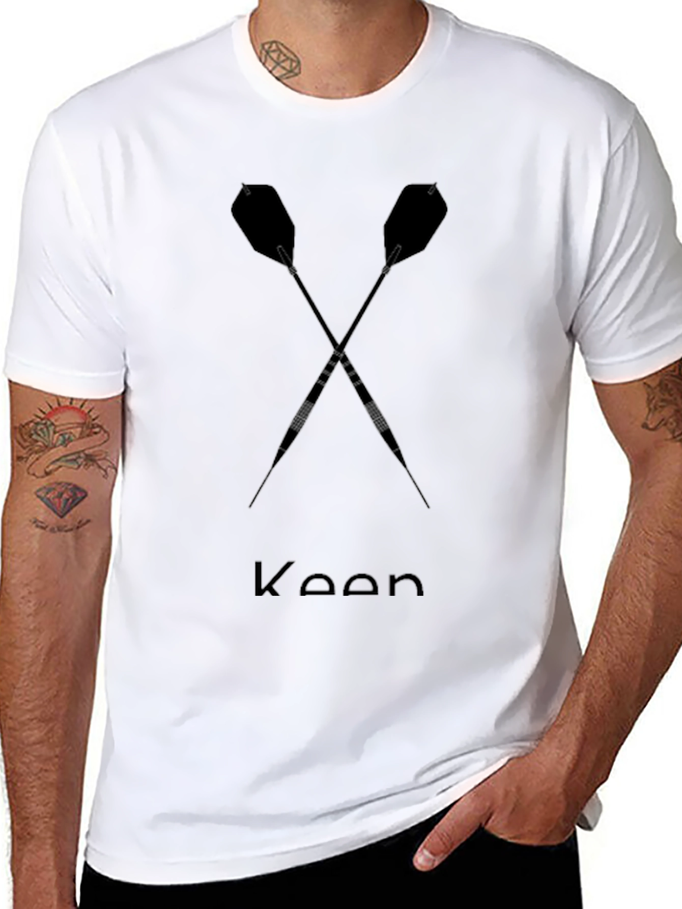 Darts Graphic T-Shirt - Keen Dart Design