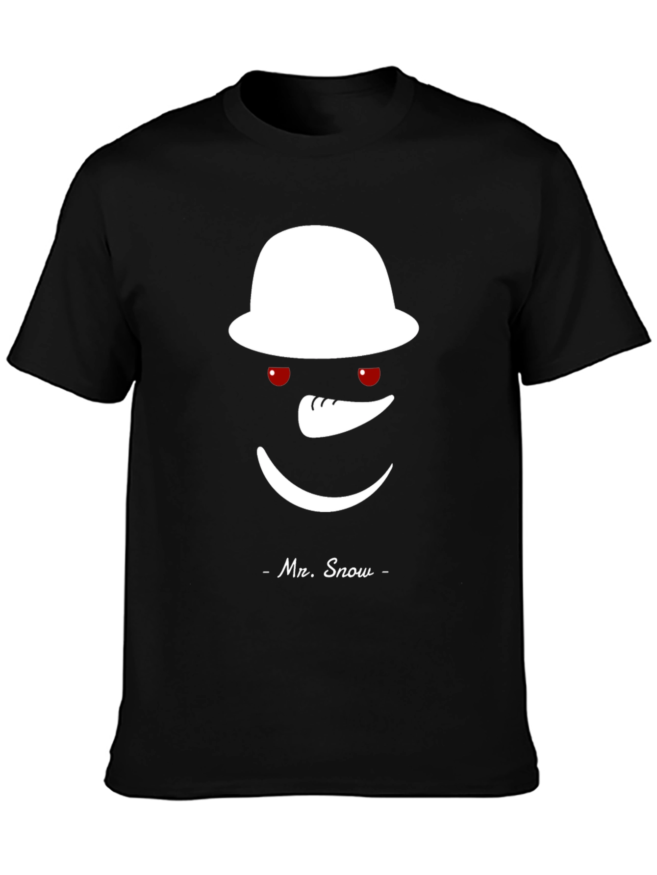 Mr. Snow Graphic T-Shirt - Black