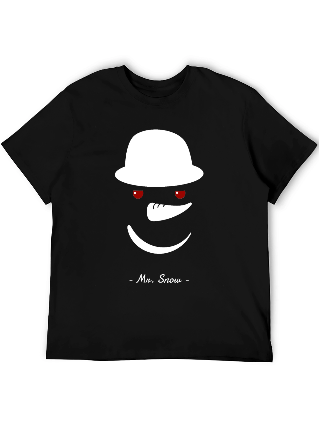 Mr. Snow Graphic T-Shirt - Black