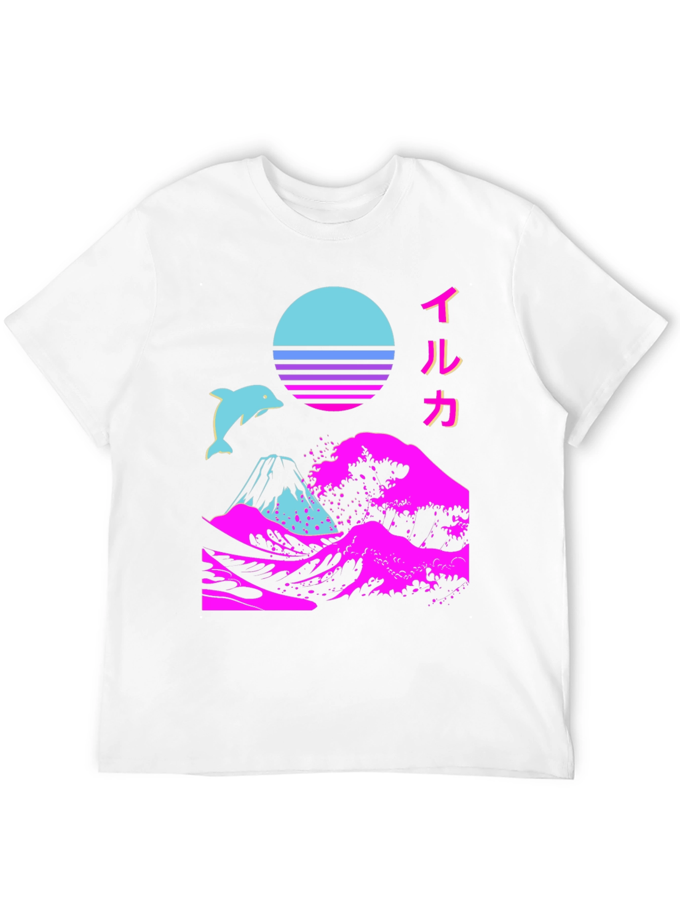 Vaporwave Dolphin Graphic Tee