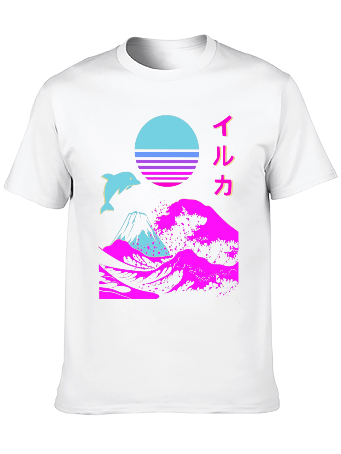Vaporwave Dolphin Graphic Tee
