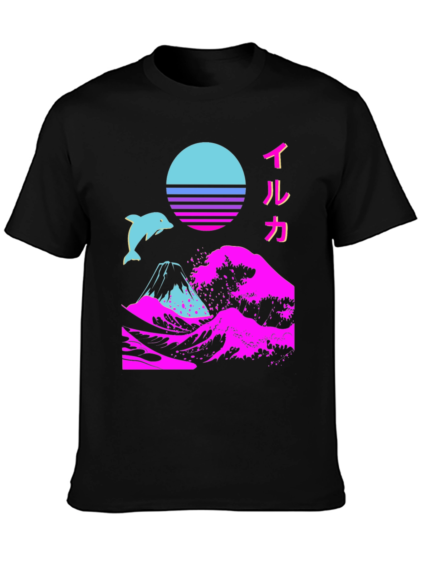 Vaporwave Dolphin Graphic Tee