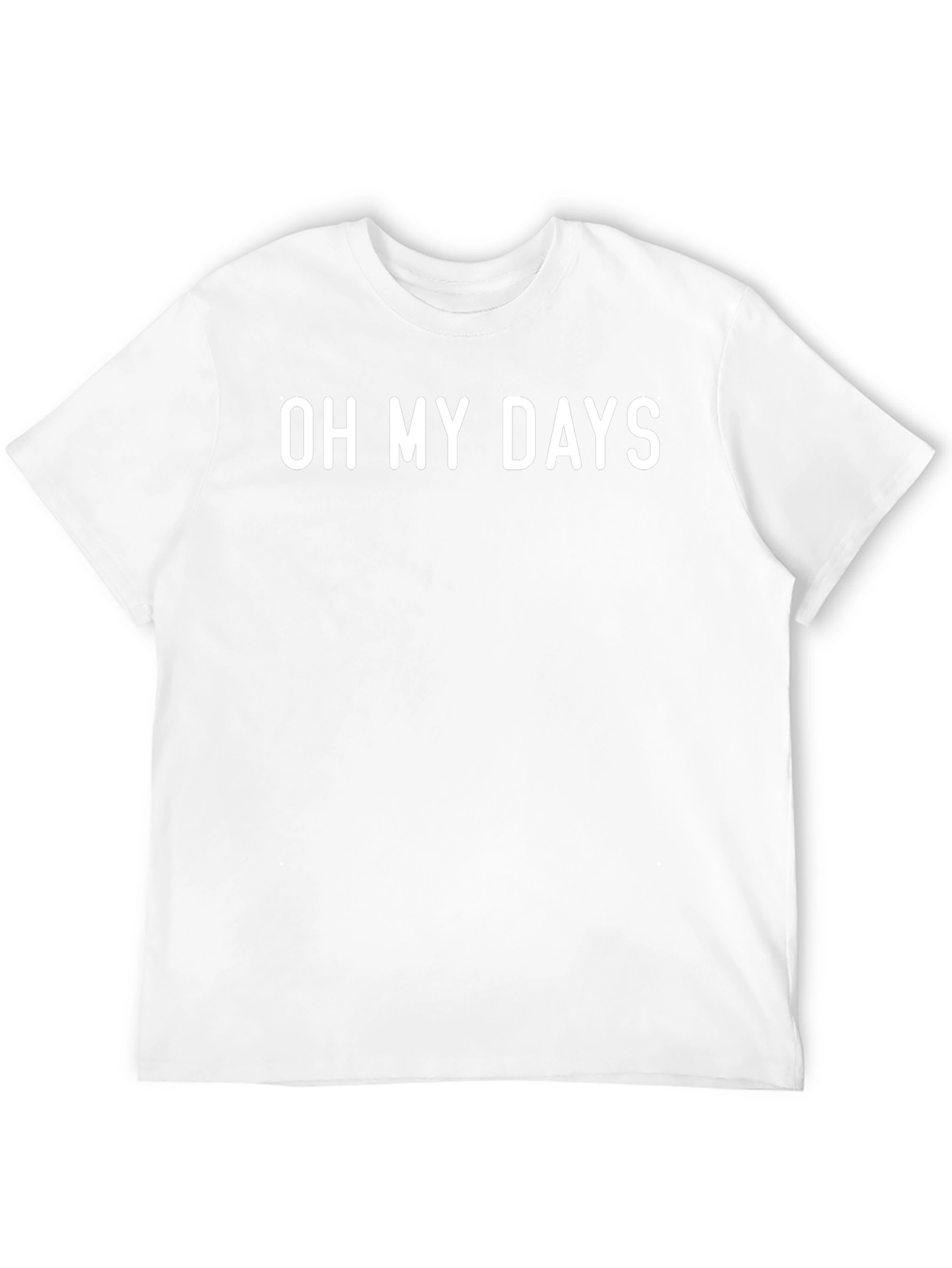 Oh My Days Graphic Tee - Black Casual T-Shirt