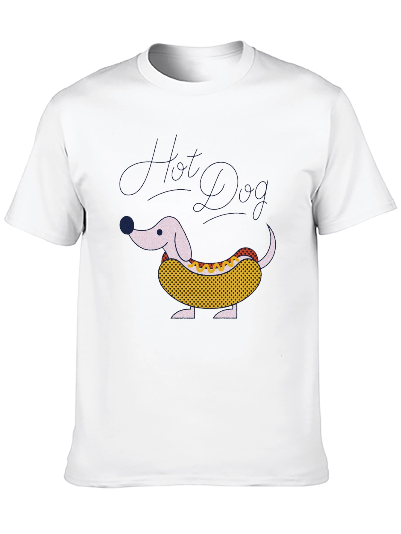 Hot Dog Dachshund Graphic Tee - Funny Novelty T-Shirt