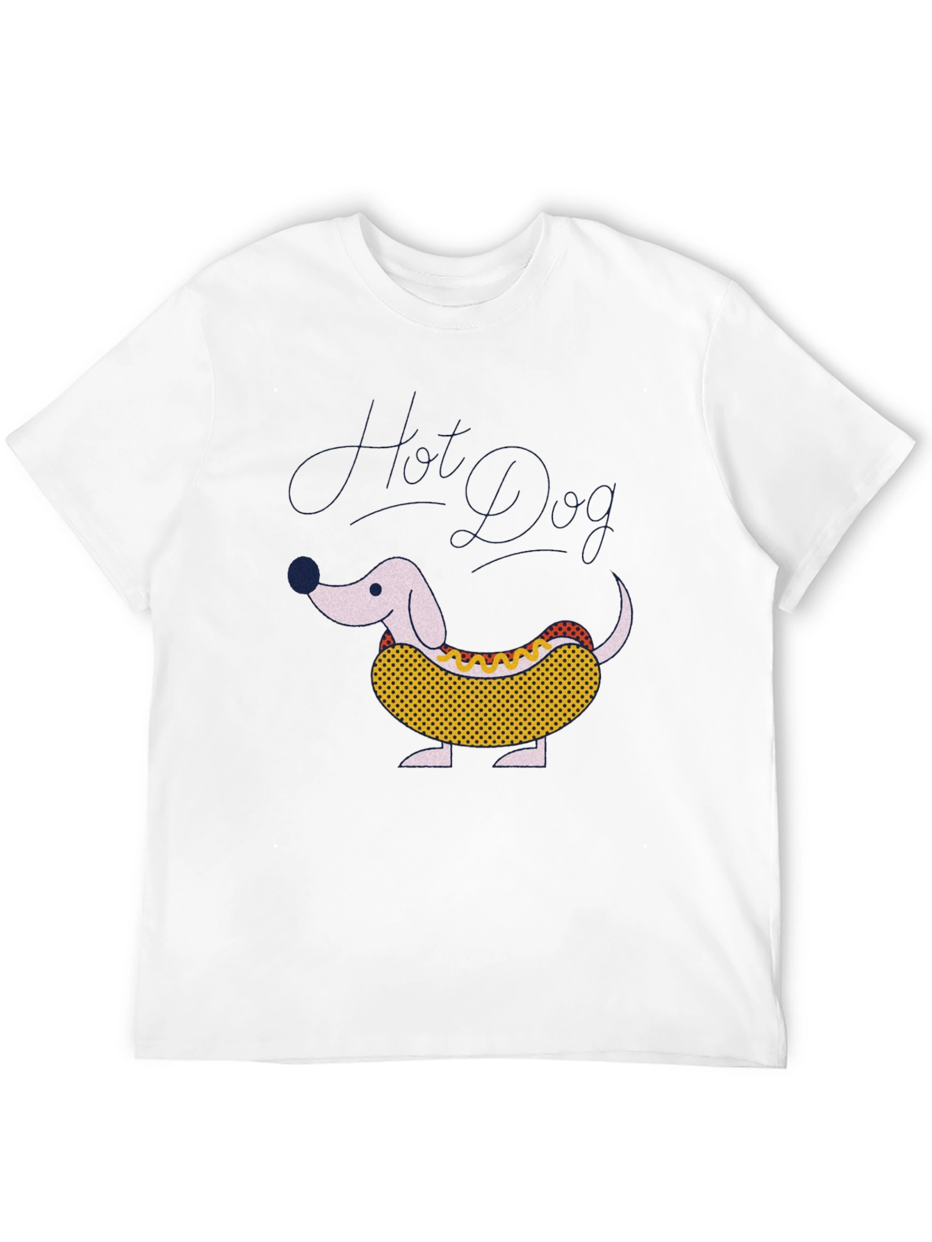 Hot Dog Dachshund Graphic Tee - Funny Novelty T-Shirt