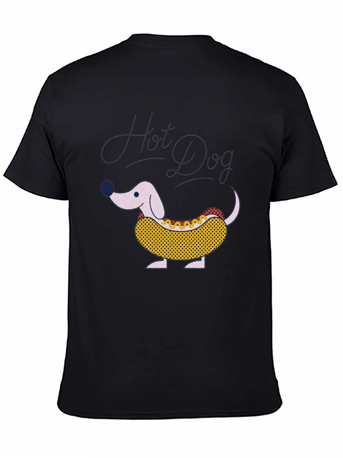 Hot Dog Dachshund Graphic Tee - Funny Novelty T-Shirt
