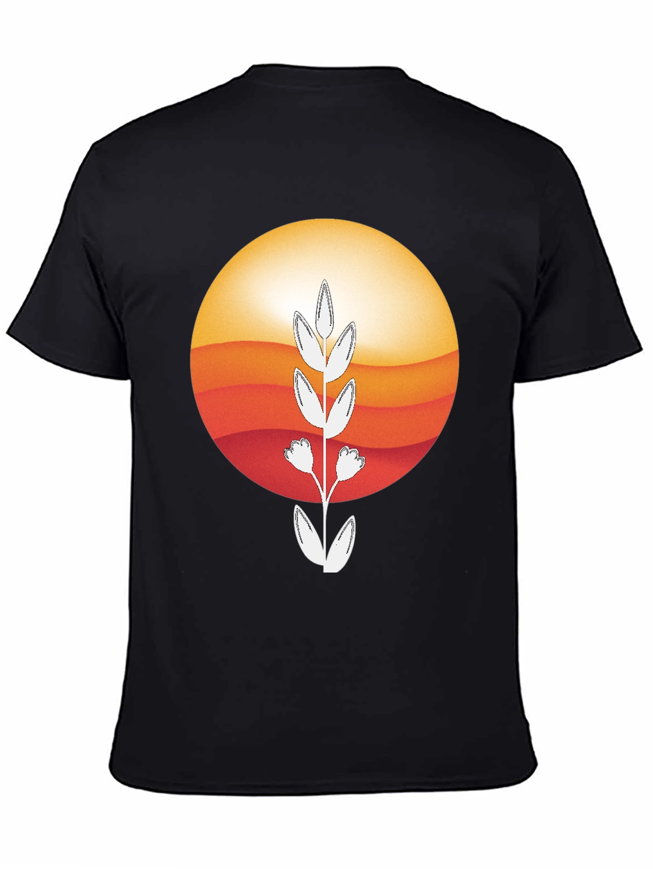 Sunset Flower Graphic Tee - Stylish & Comfortable