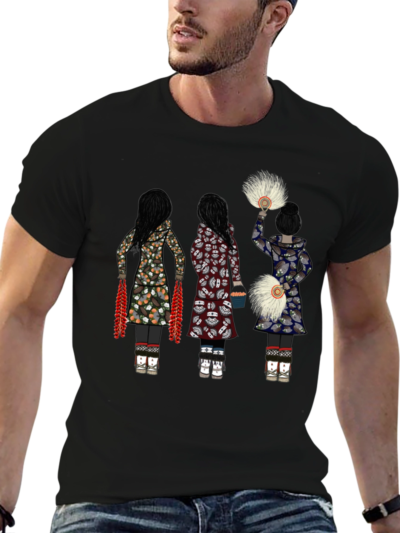 Native American Jingle Dress Dancers Graphic Tee