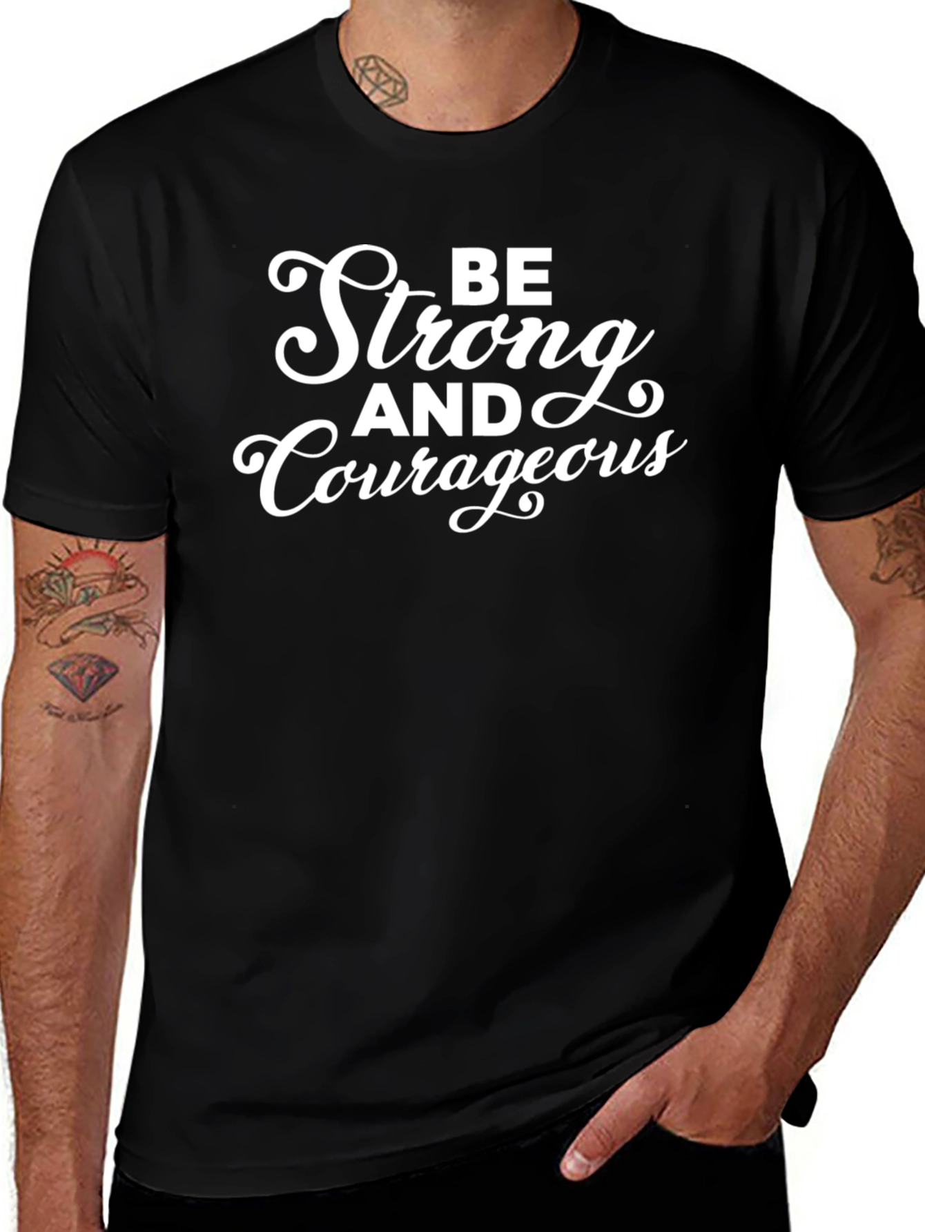 Be Strong and Courageous Graphic Tee