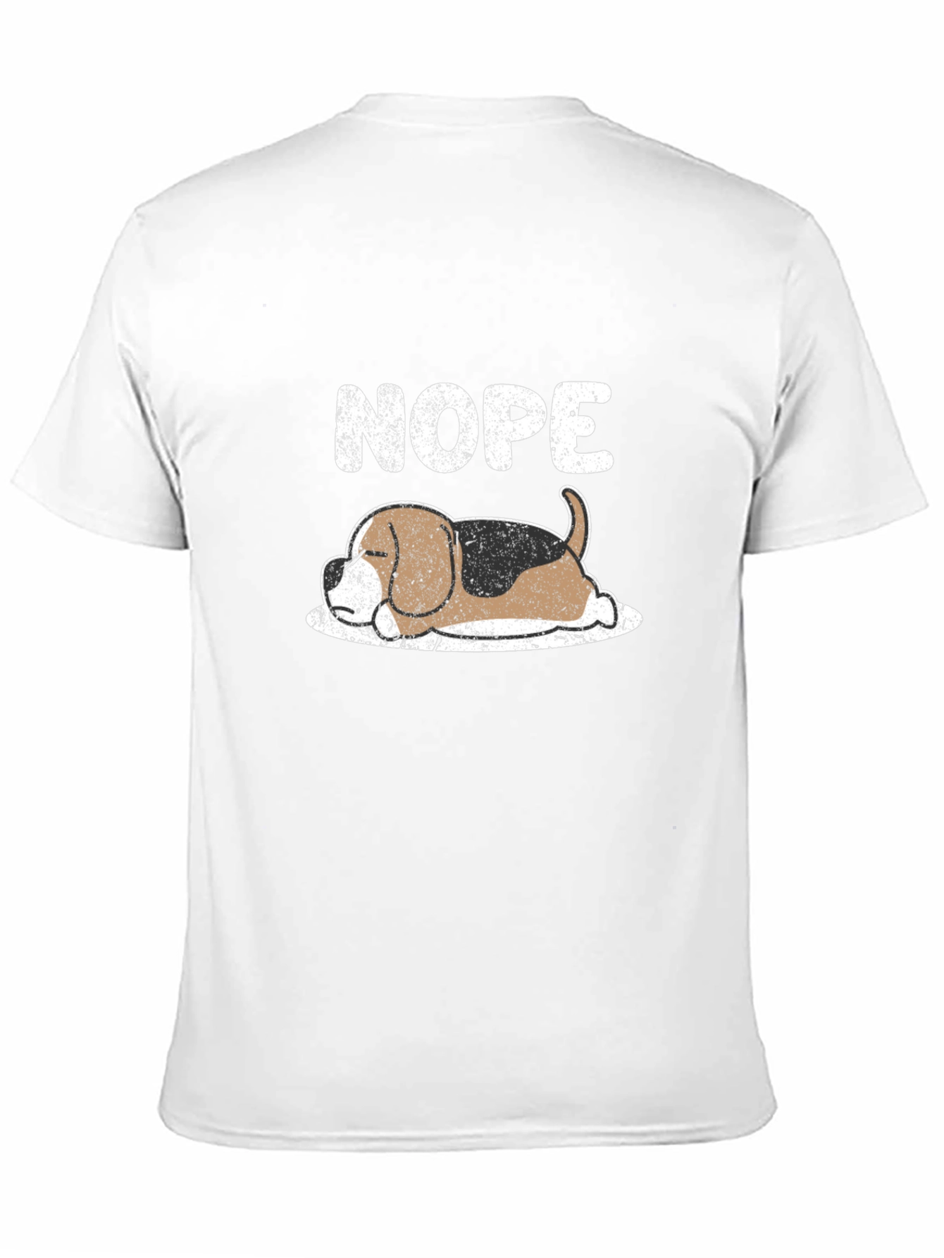 Nope Sleeping Dog Graphic T-Shirt