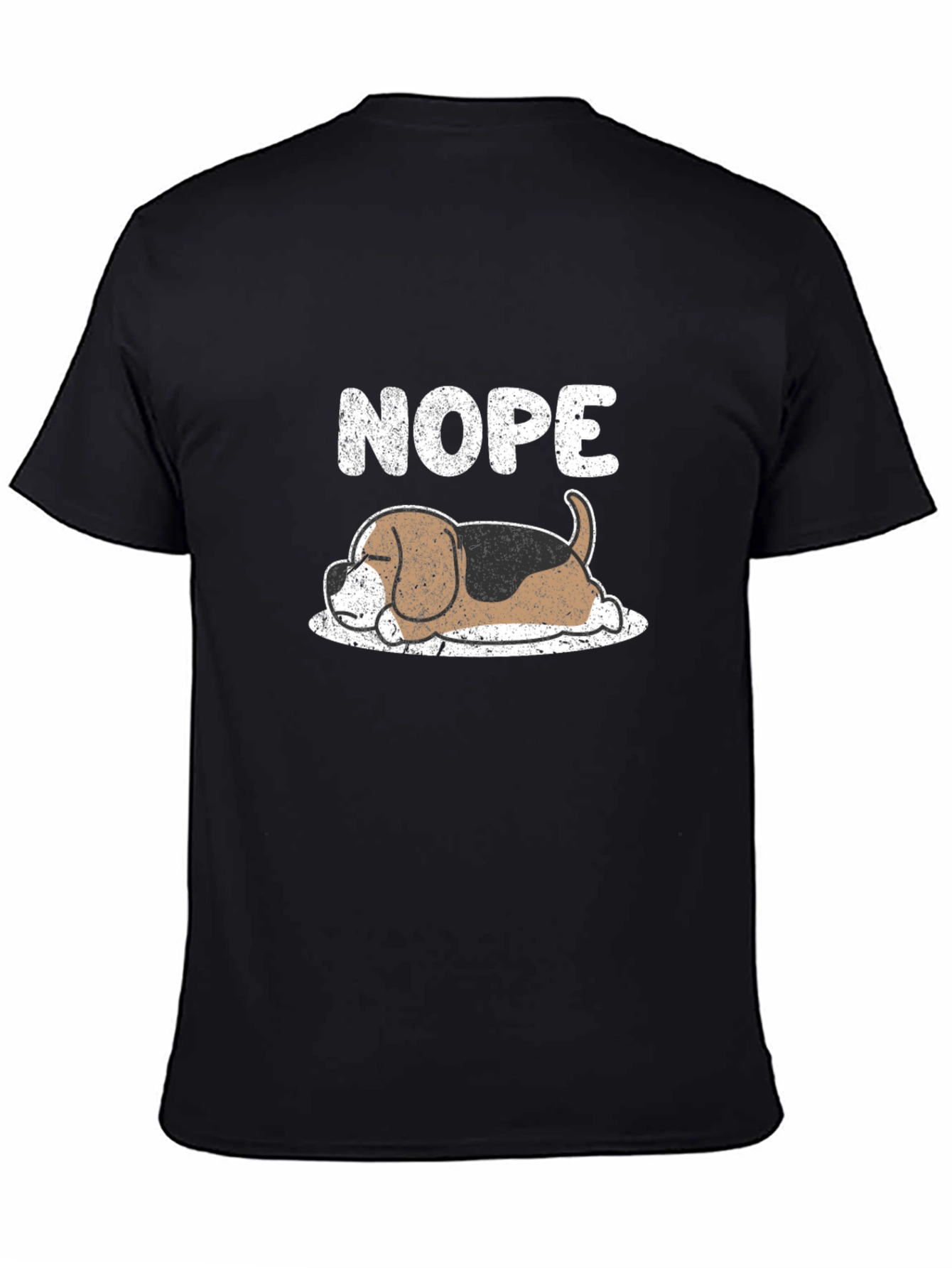 Nope Sleeping Dog Graphic T-Shirt