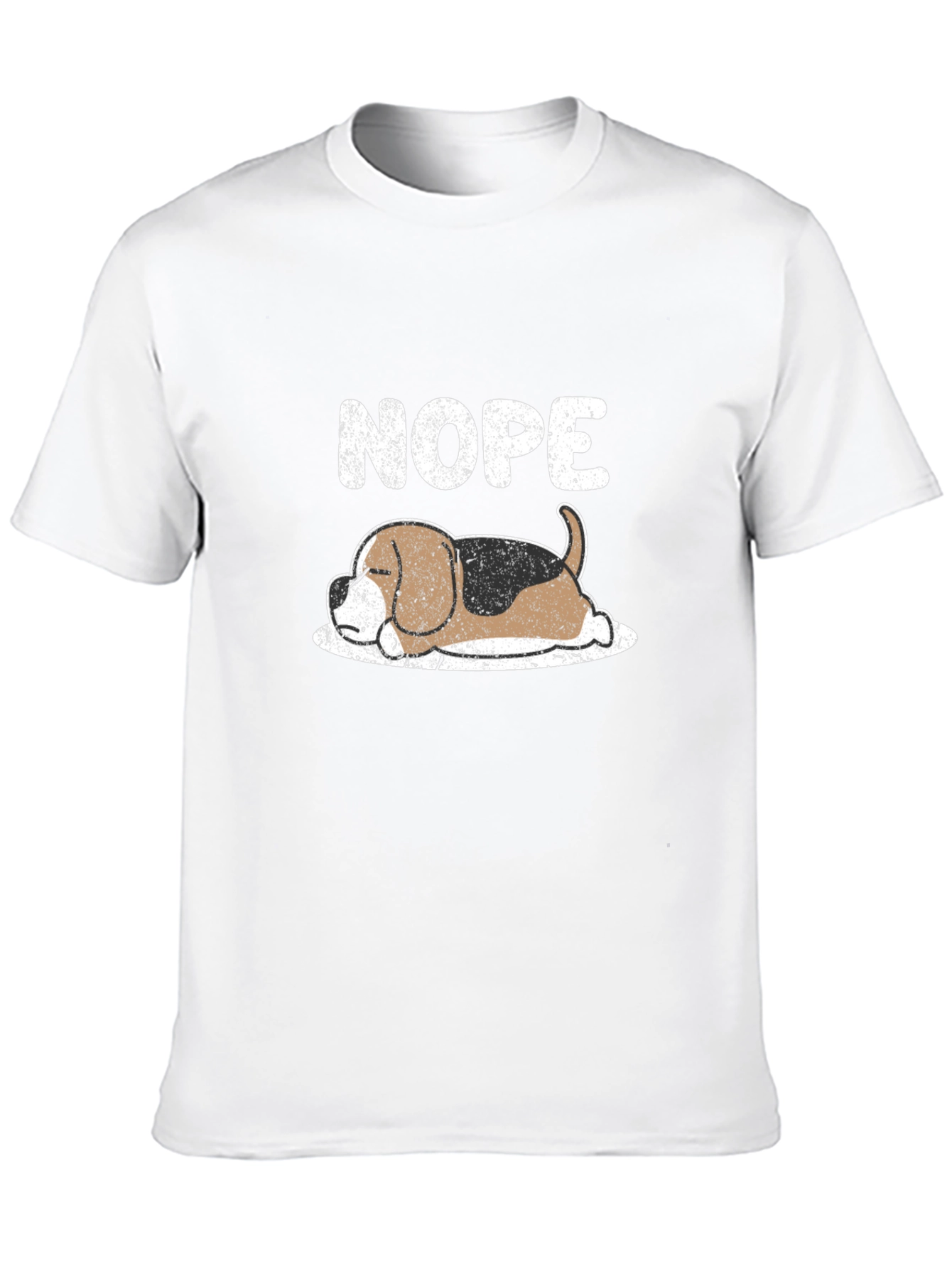 Nope Sleeping Dog Graphic T-Shirt