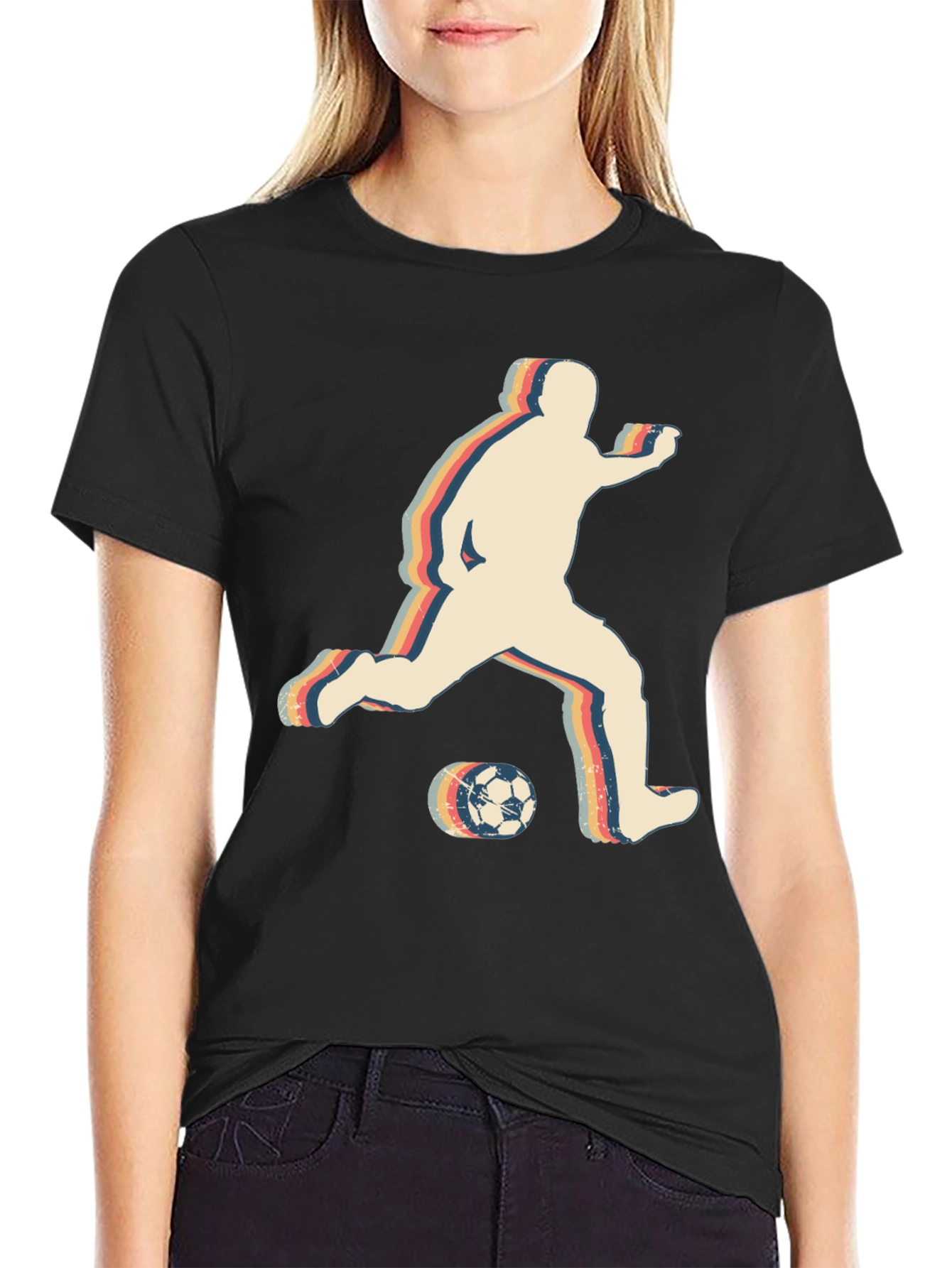 Retro Soccer Kick T-Shirt