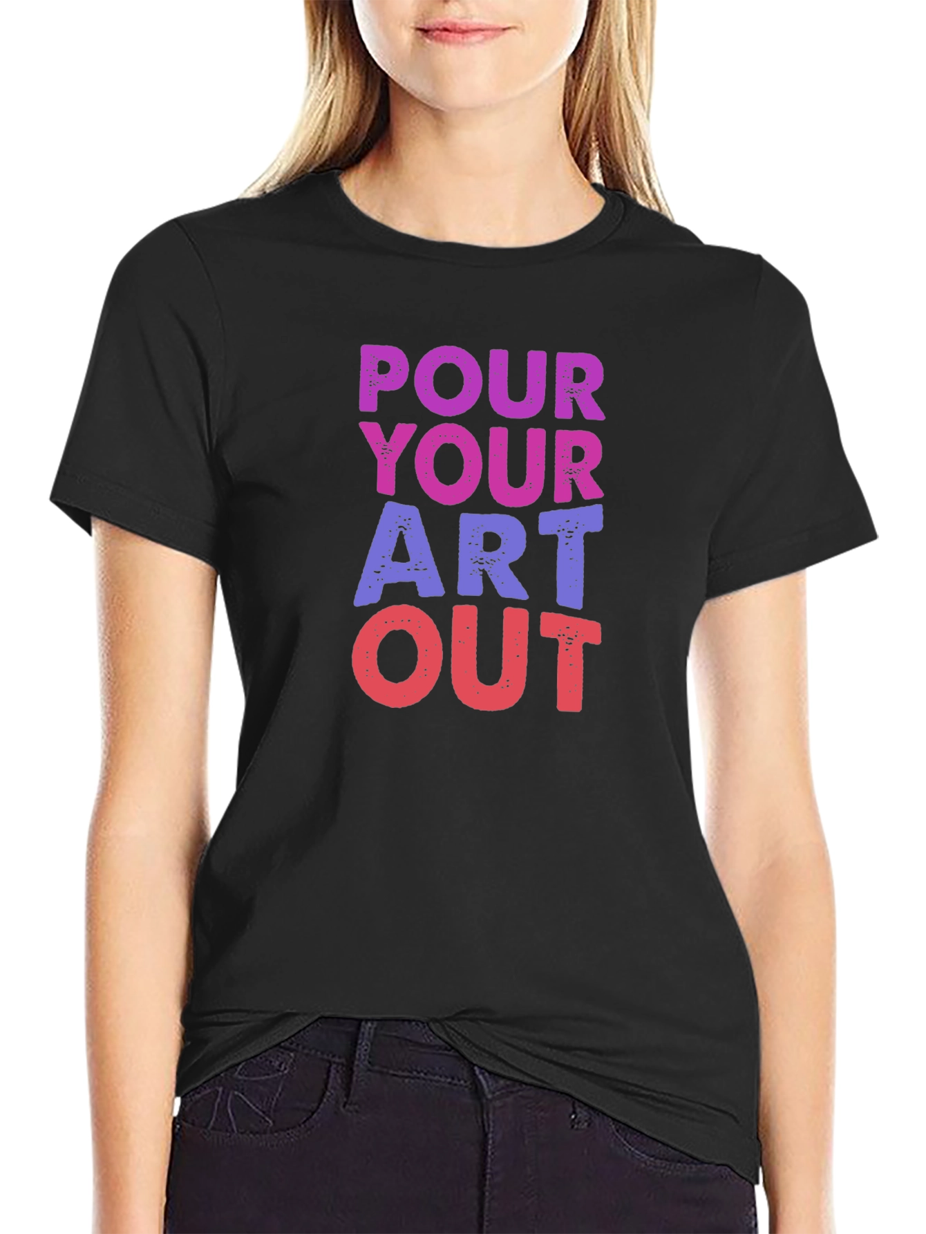 Pour Your Art Out Graphic Tee - Artsy T-Shirt