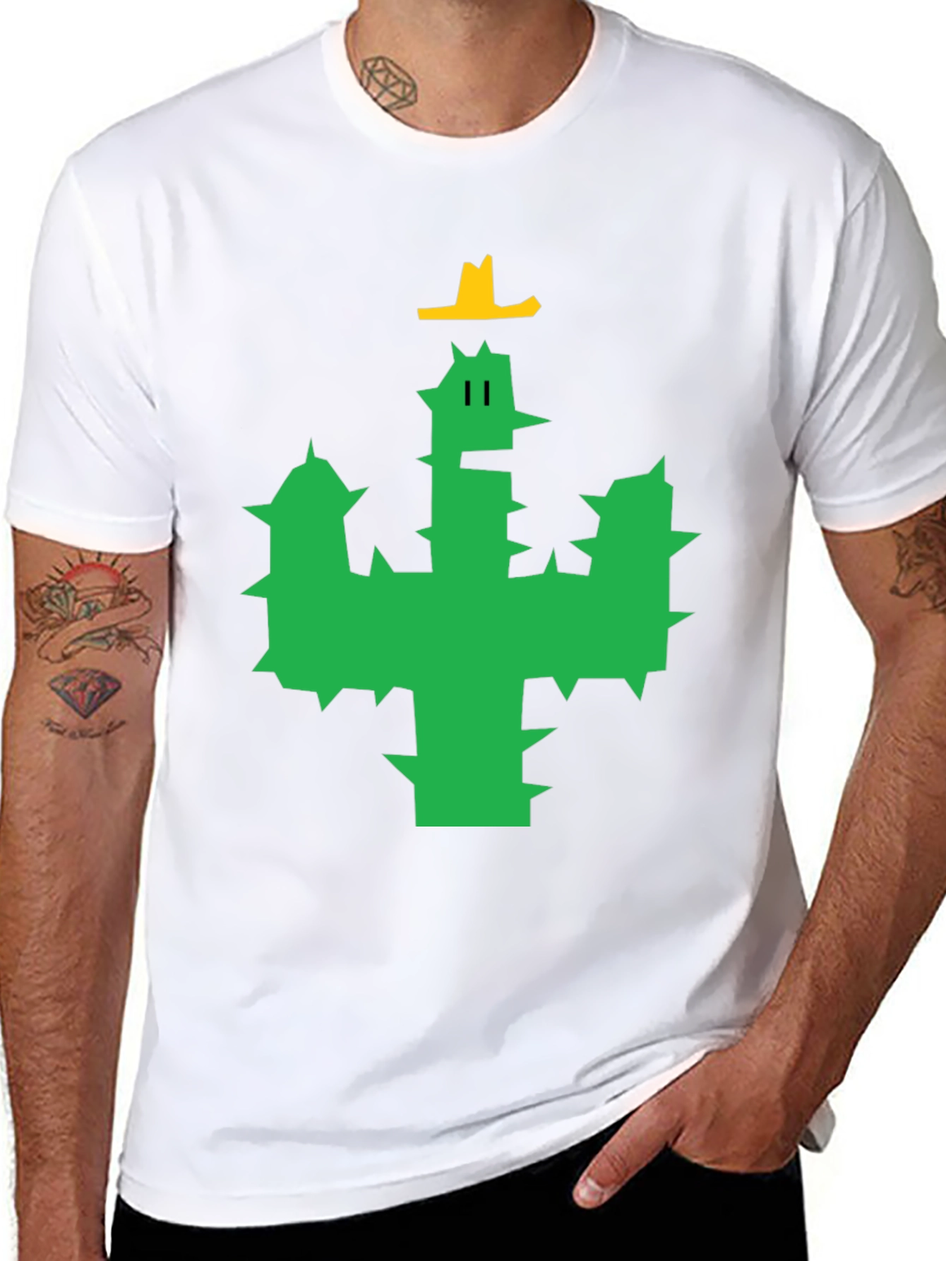 Cactus Cowboy Graphic Tee - Black
