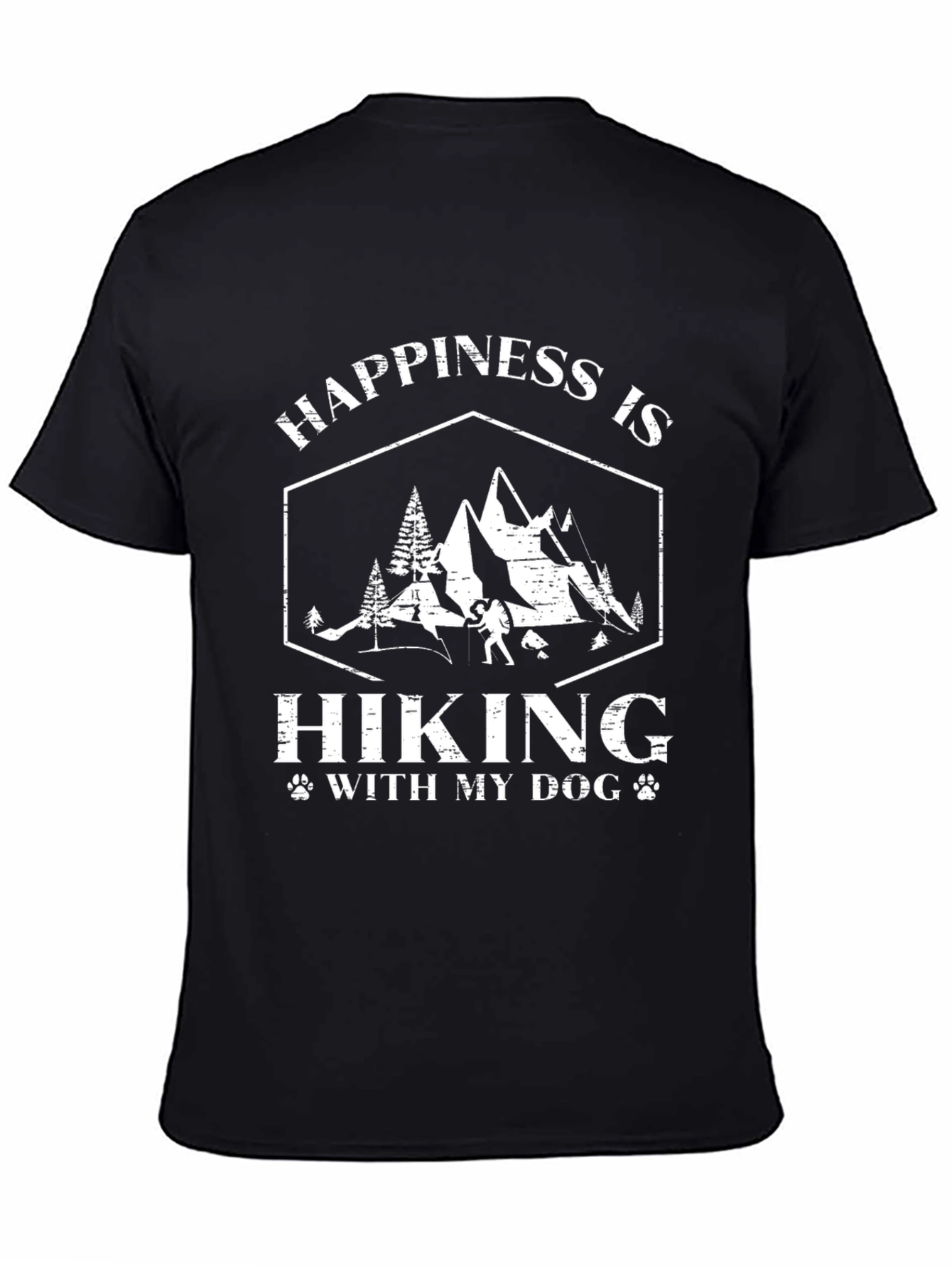 Happiness is Hiking with My Dog Graphic Tee