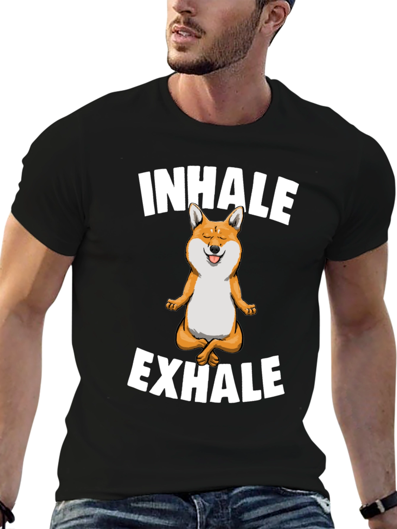 Inhale Exhale Shiba T-Shirt