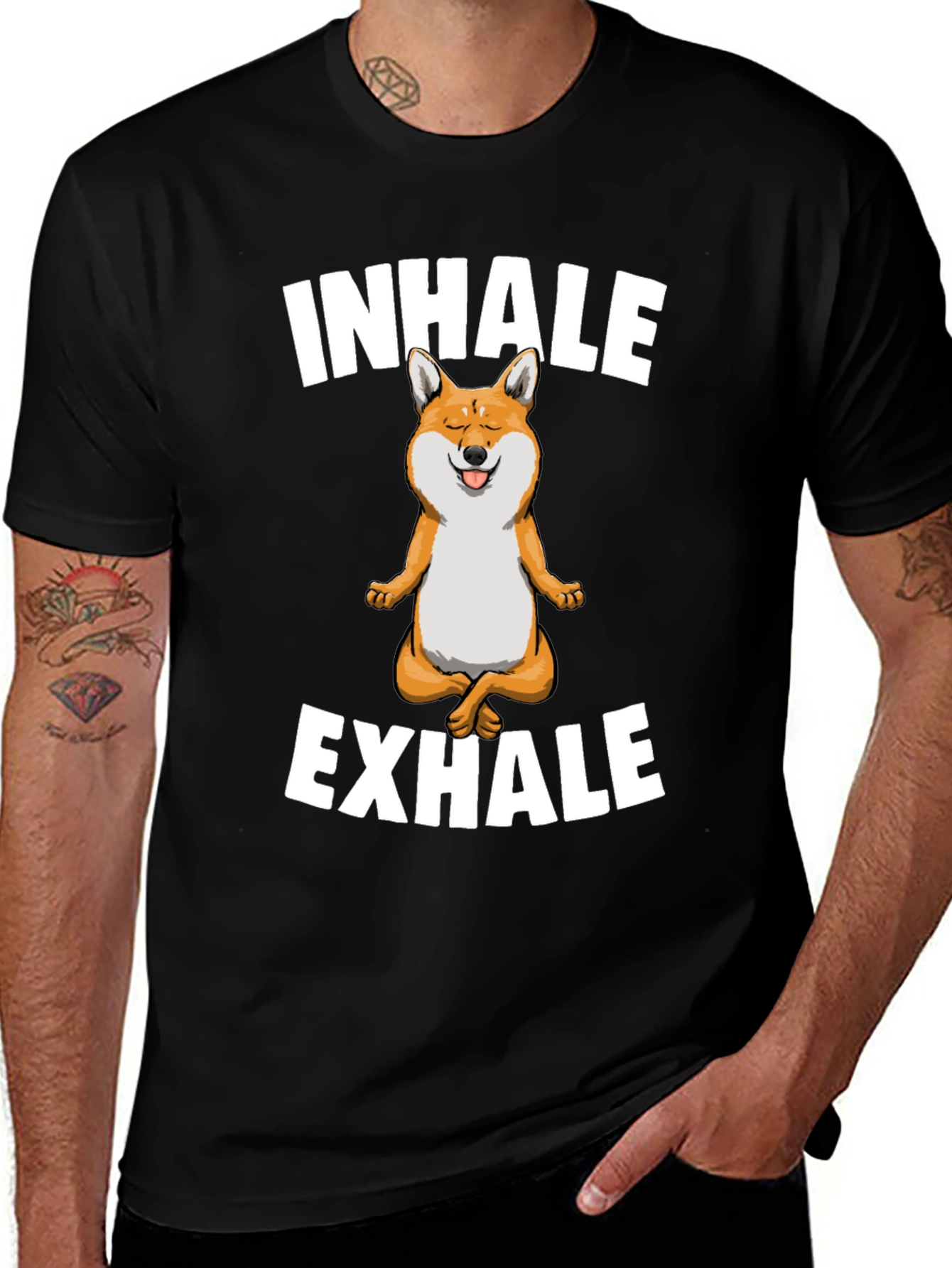 Inhale Exhale Shiba T-Shirt